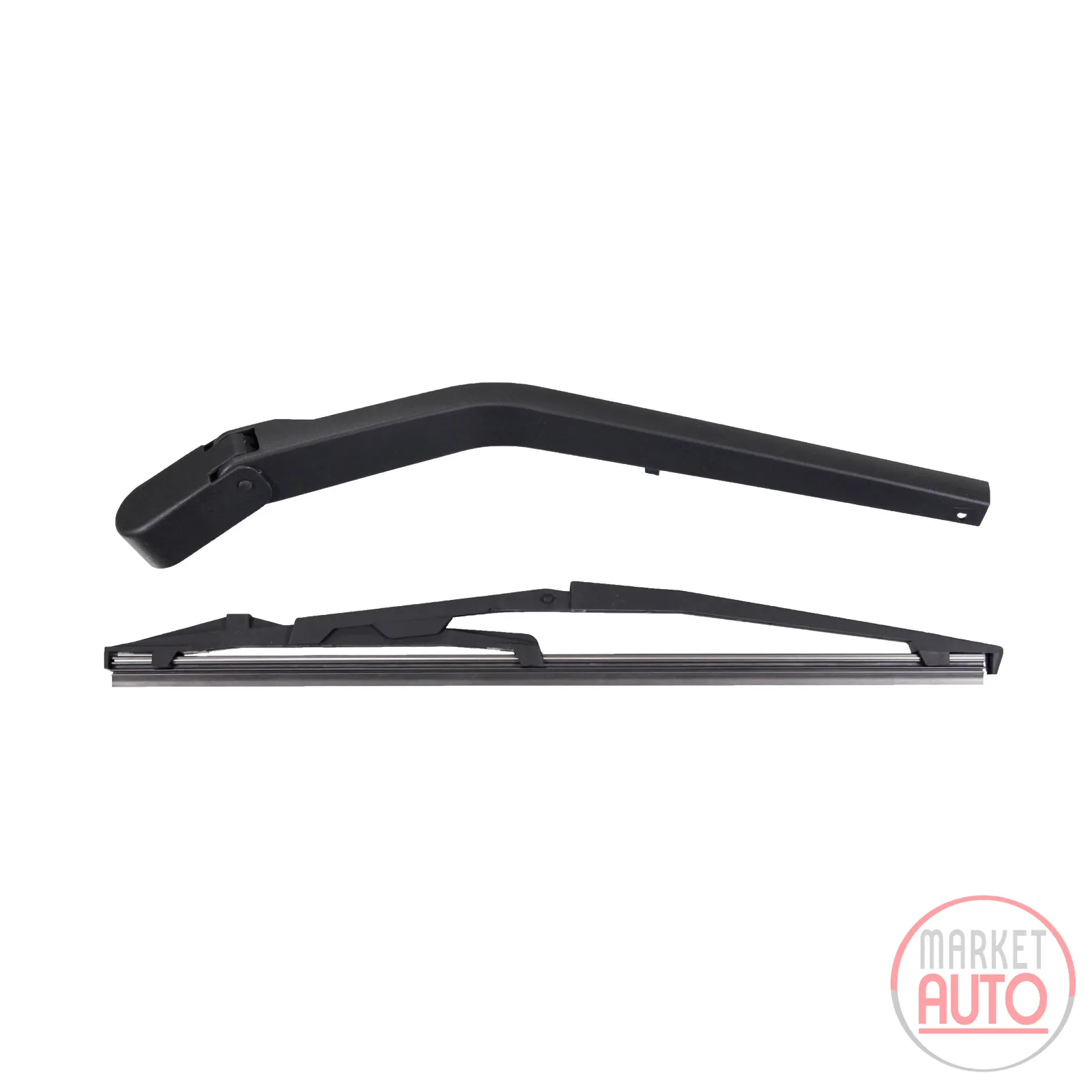 Wiper blade with integrated rear wiper arm