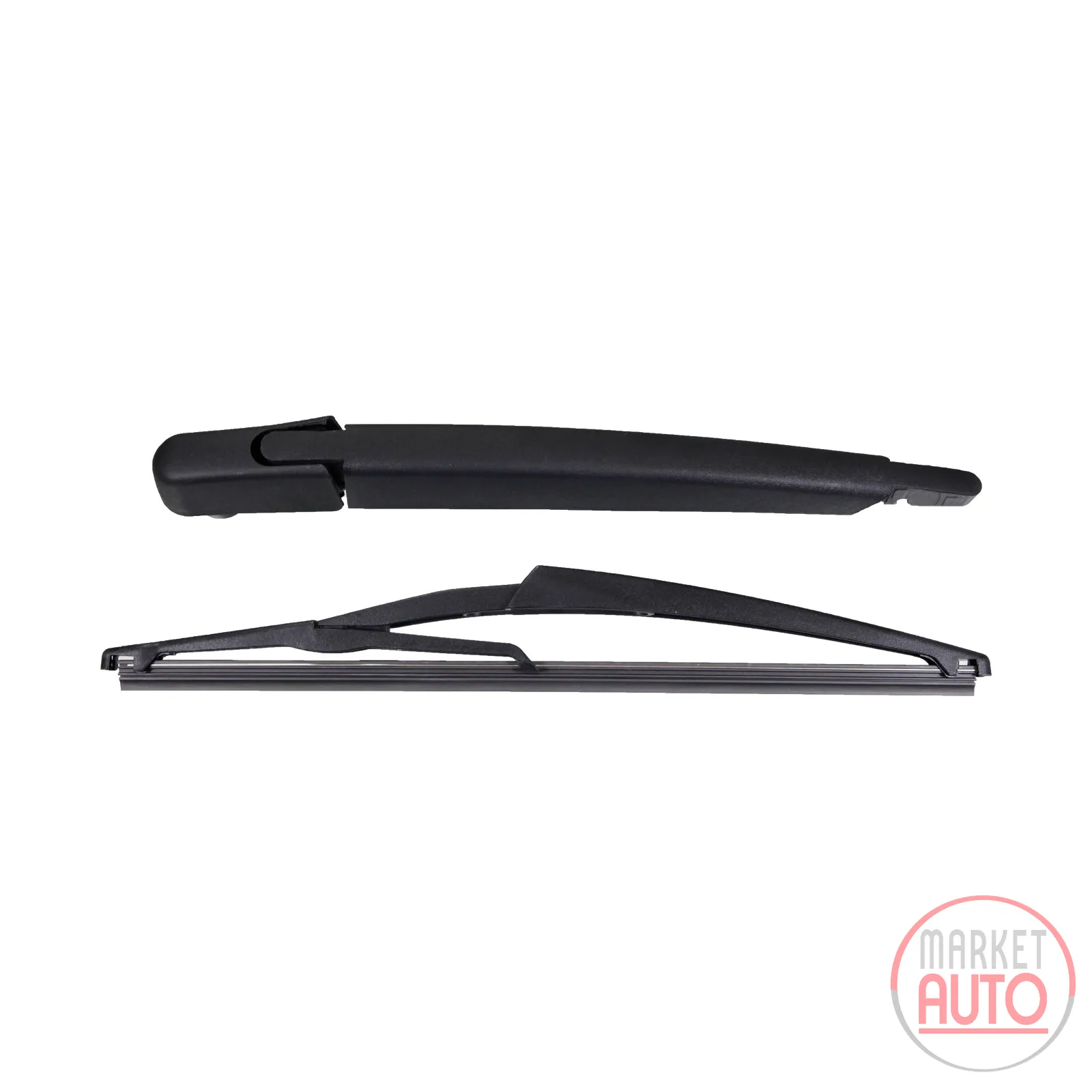 Wiper arm with blade rear