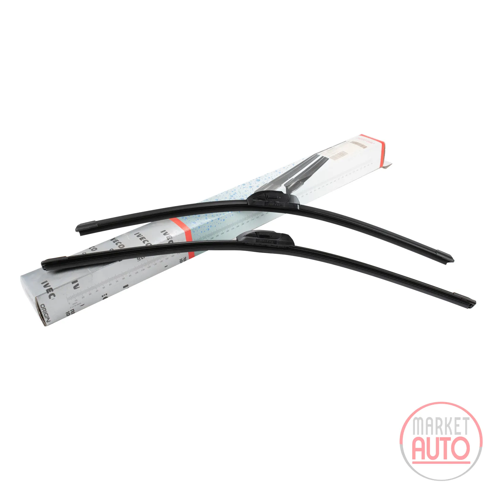 Wiper blade set Flat Blade 60 cm with washer nozzles original Iveco