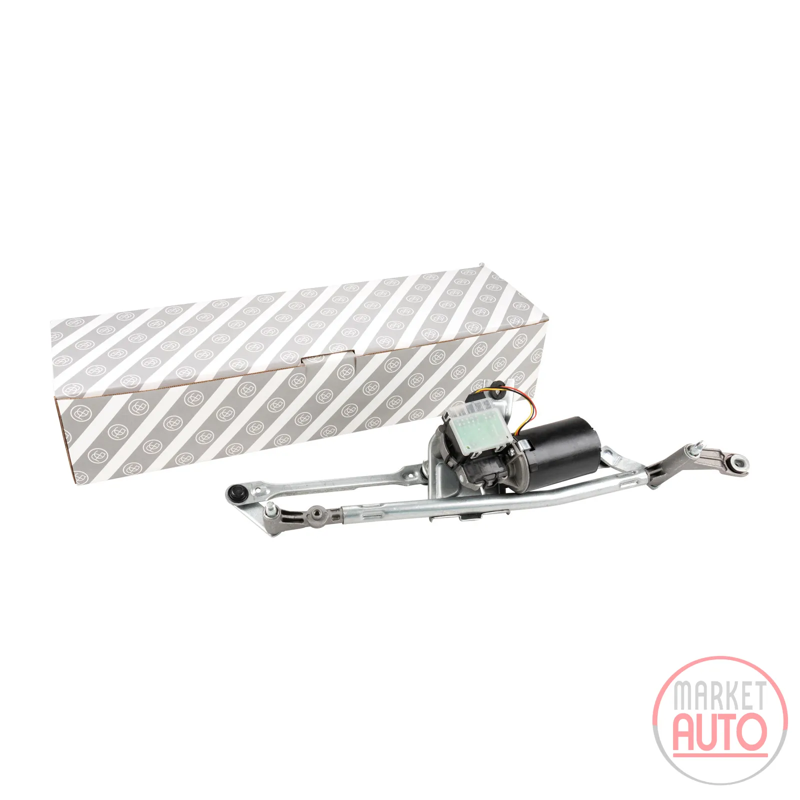 Wiper linkage complete with motor