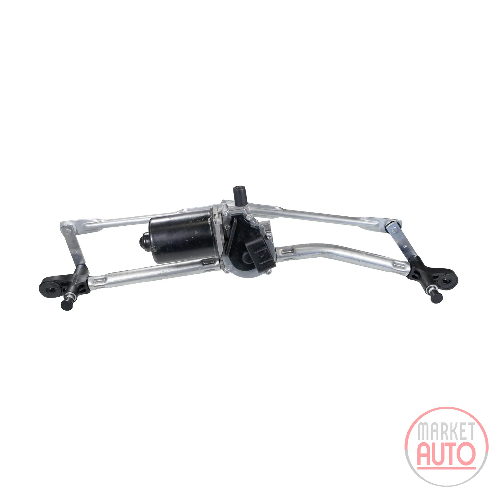 Wiper linkage complete with motor