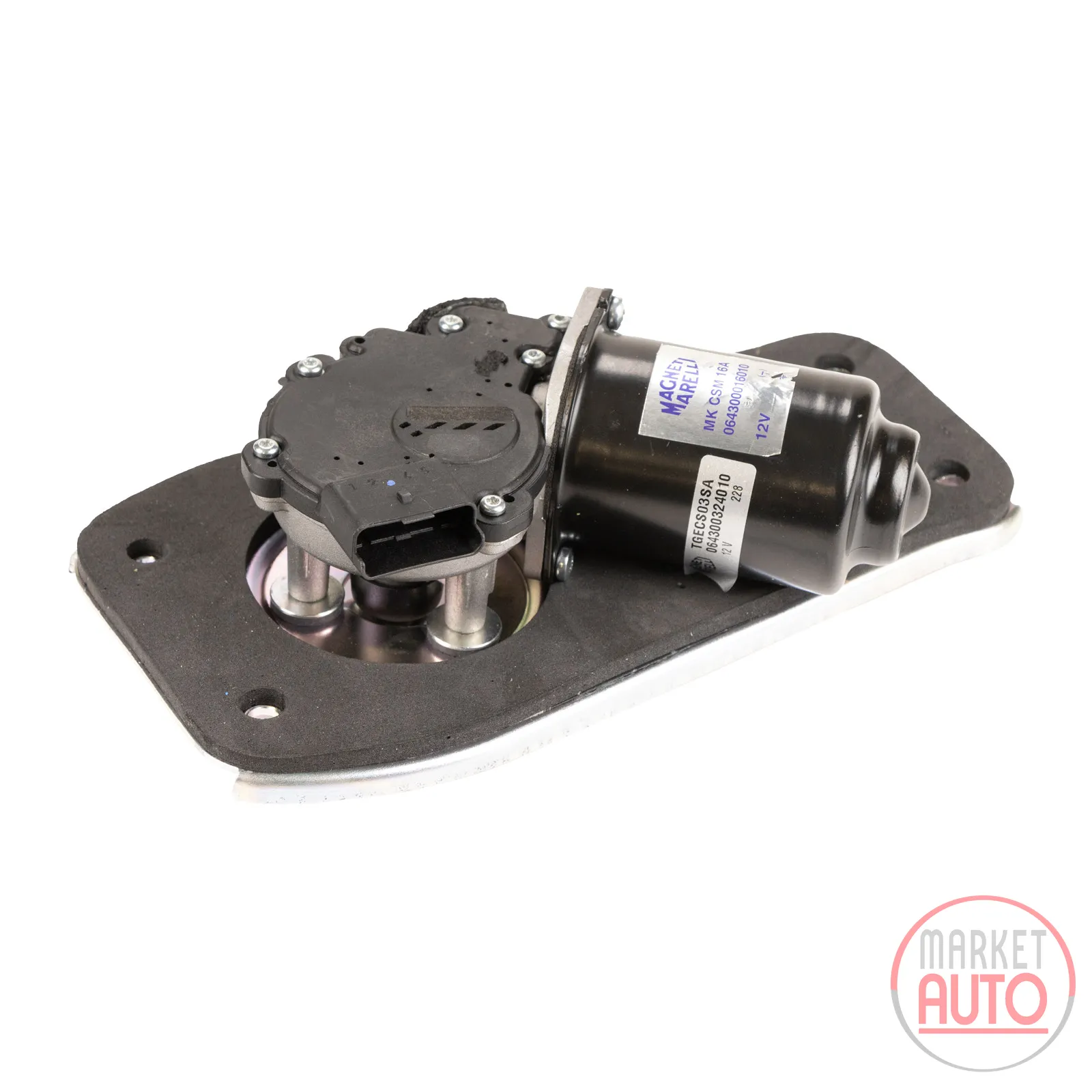 Wiper linkage complete with motor