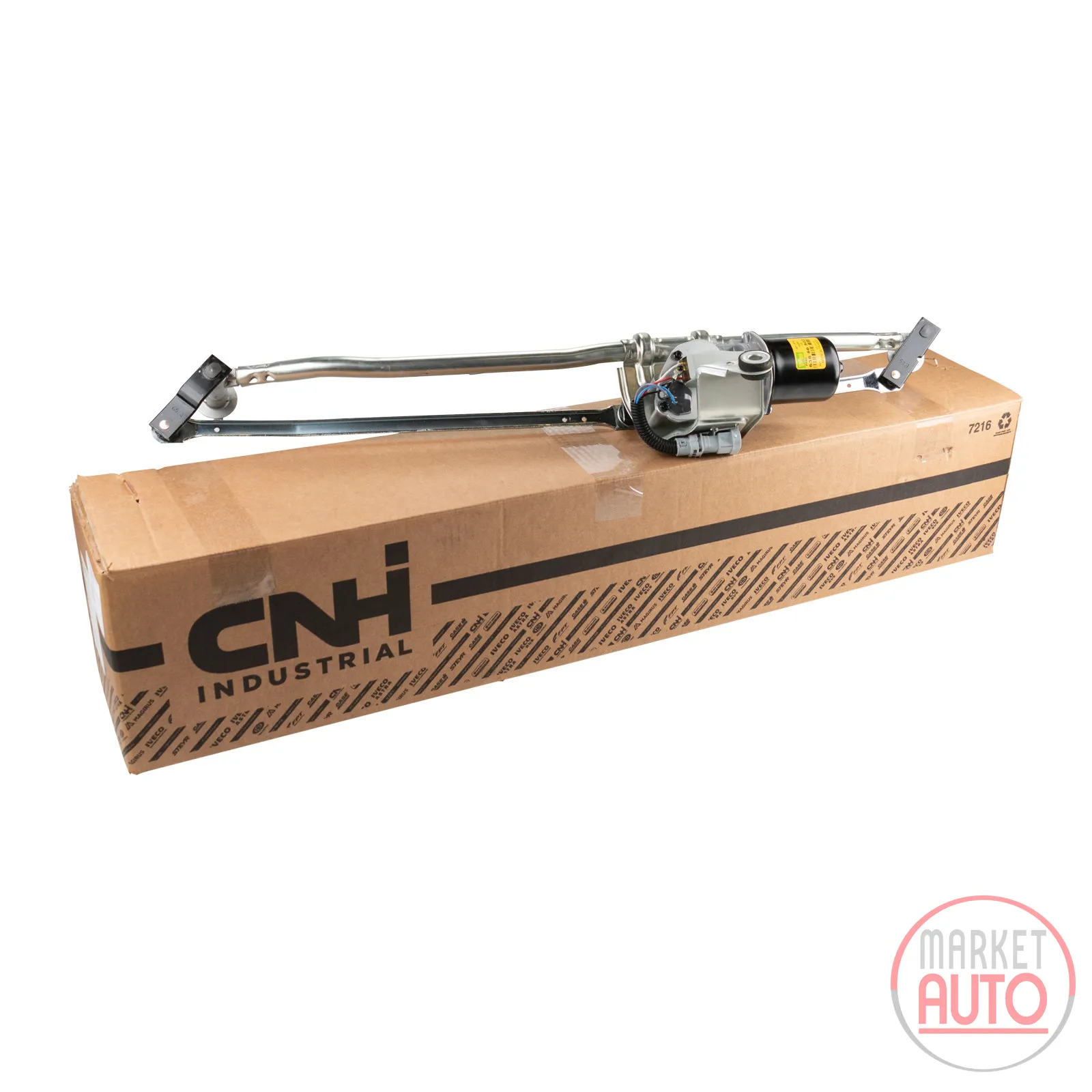 Wiper linkage complete with motor