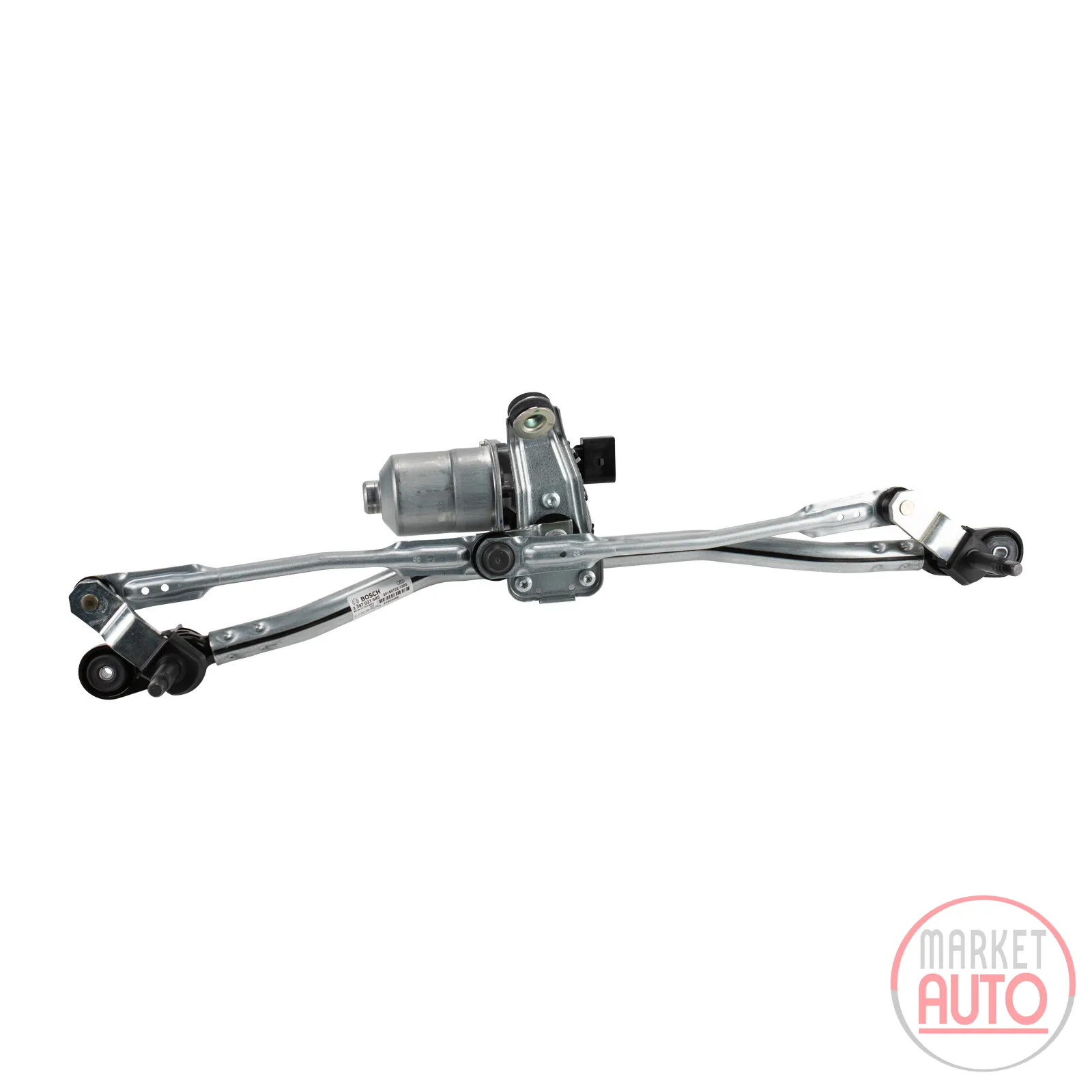Wiper linkage complete with motor
