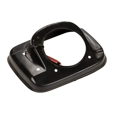Weld-in pot for tank flap