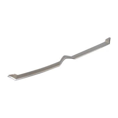 Grey trim strip radiator grille lower part logo