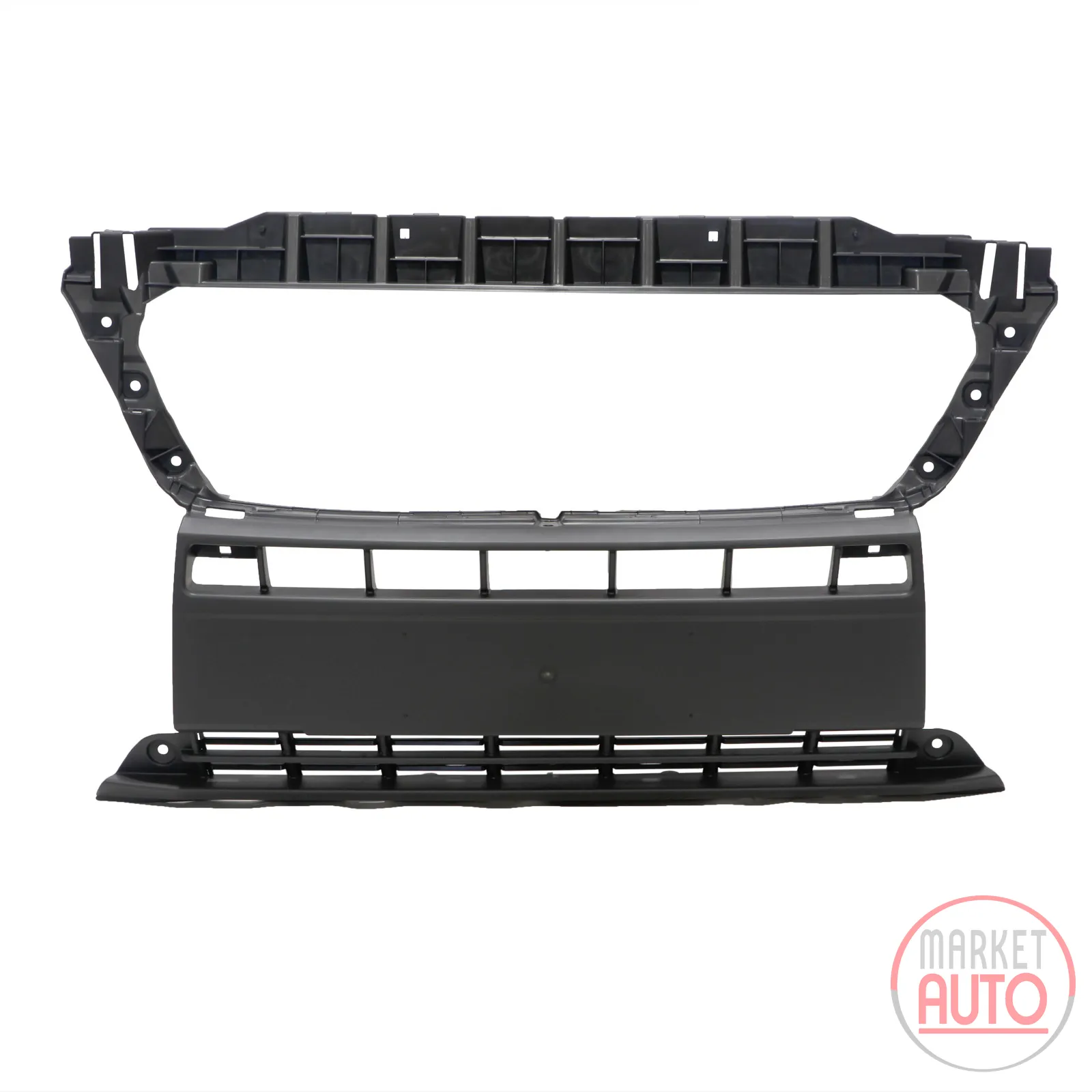 Bumper front center grey/black