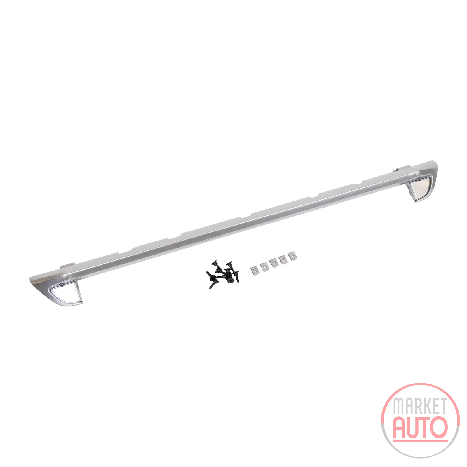 Spoiler for front bumper silver