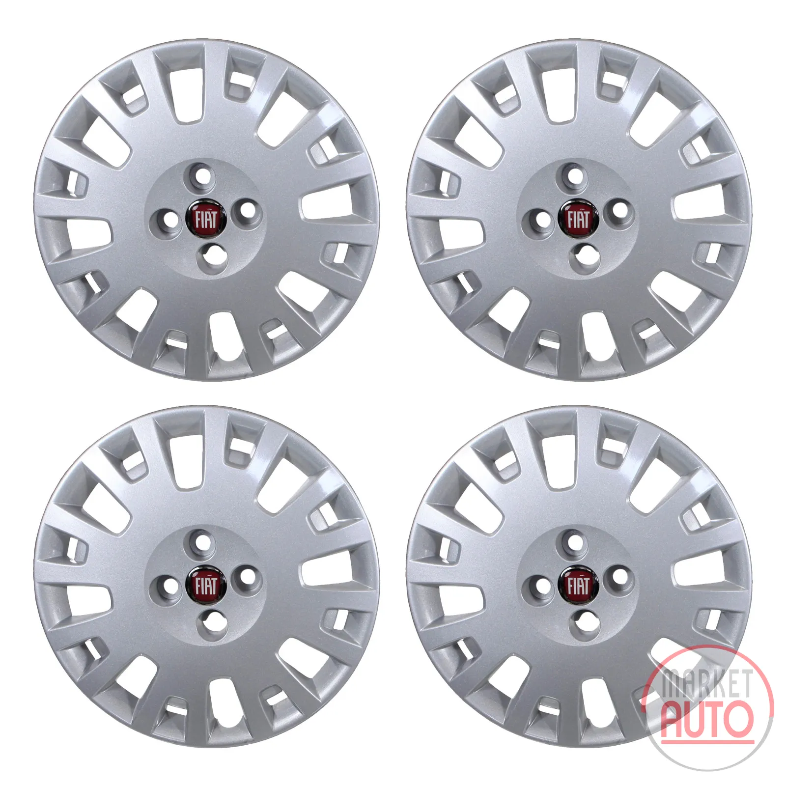 Wheel cover 15 inch, set of 4