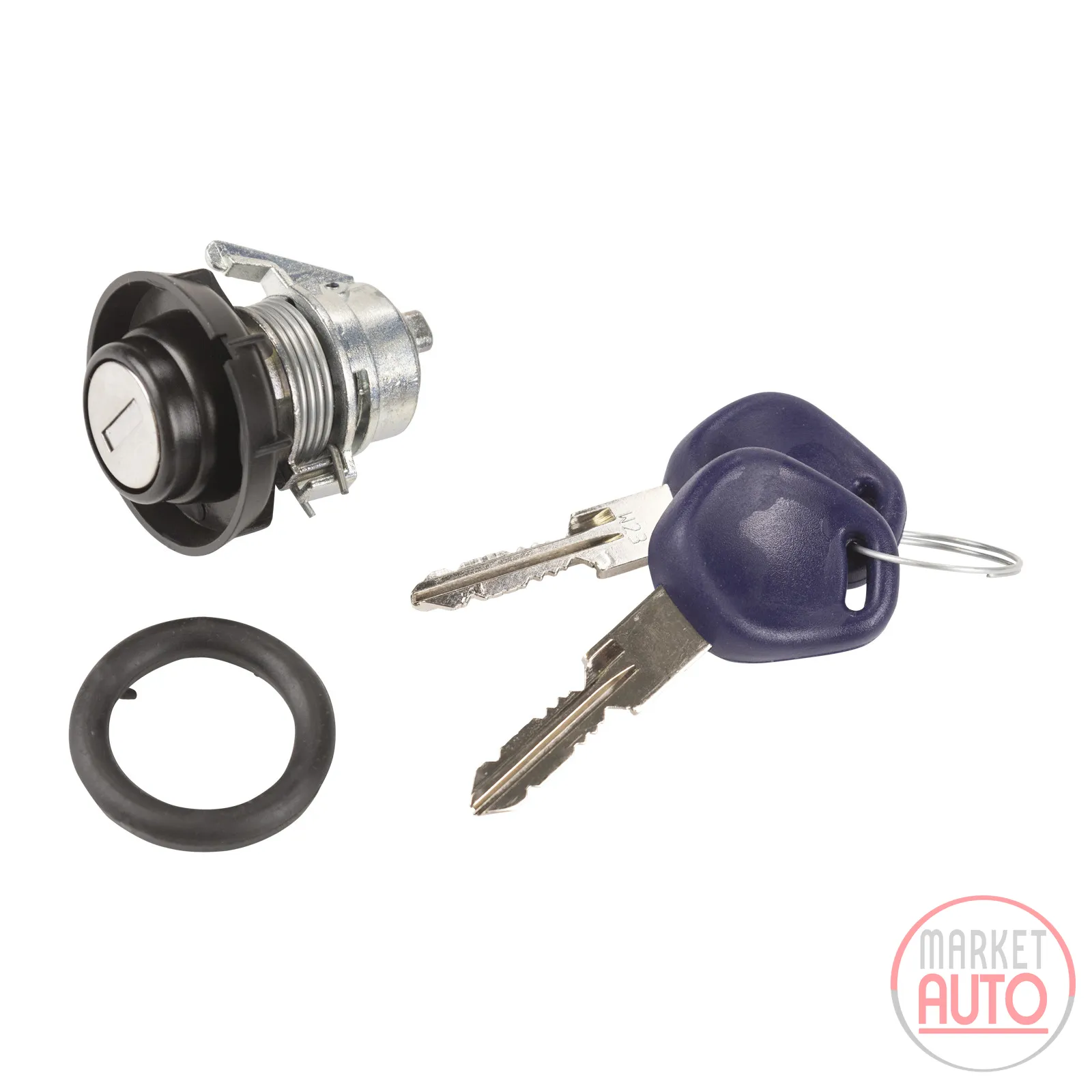 Trunk lock with key