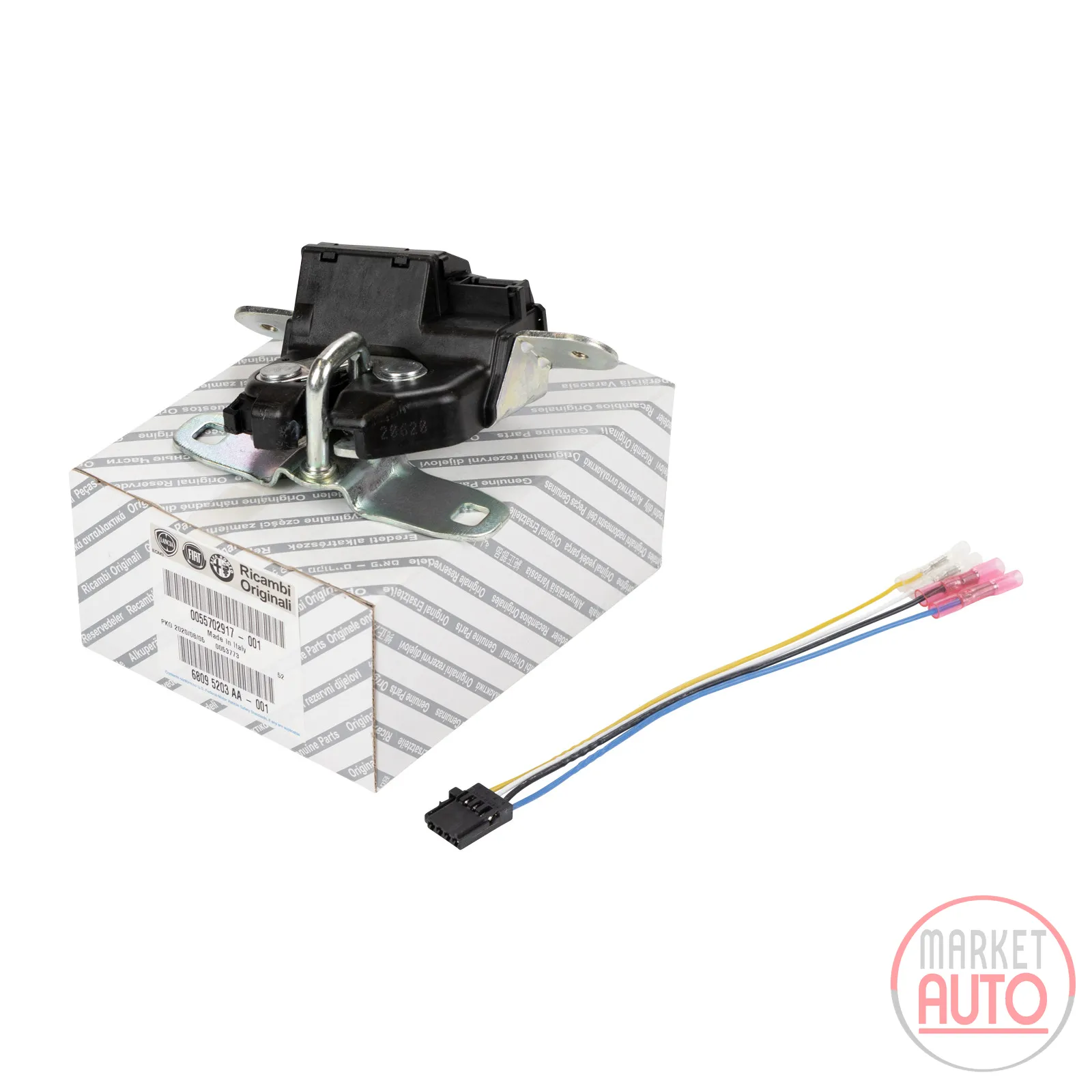 Tailgate lock with cable repair kit