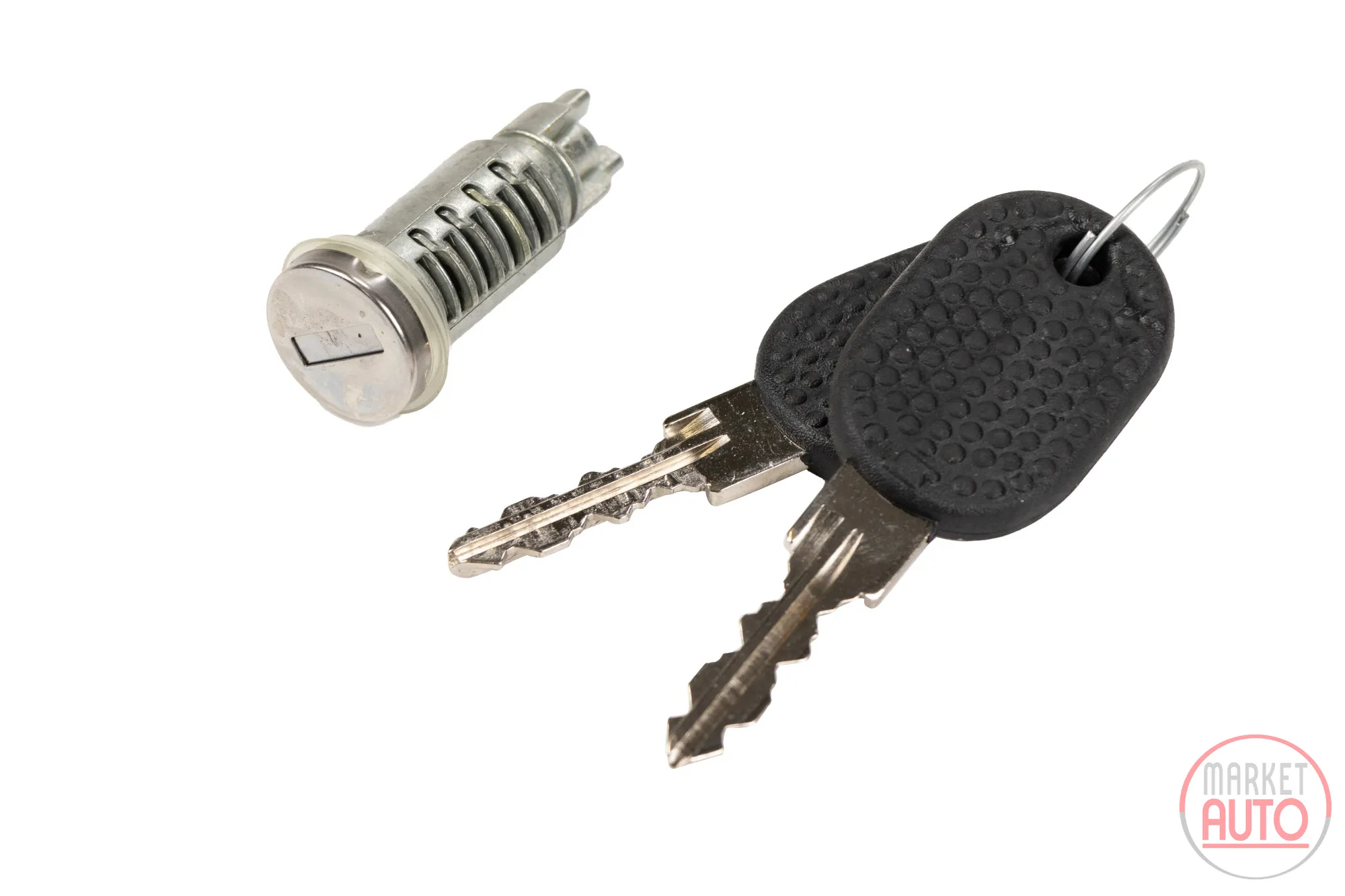Door lock cylinder with 2 keys