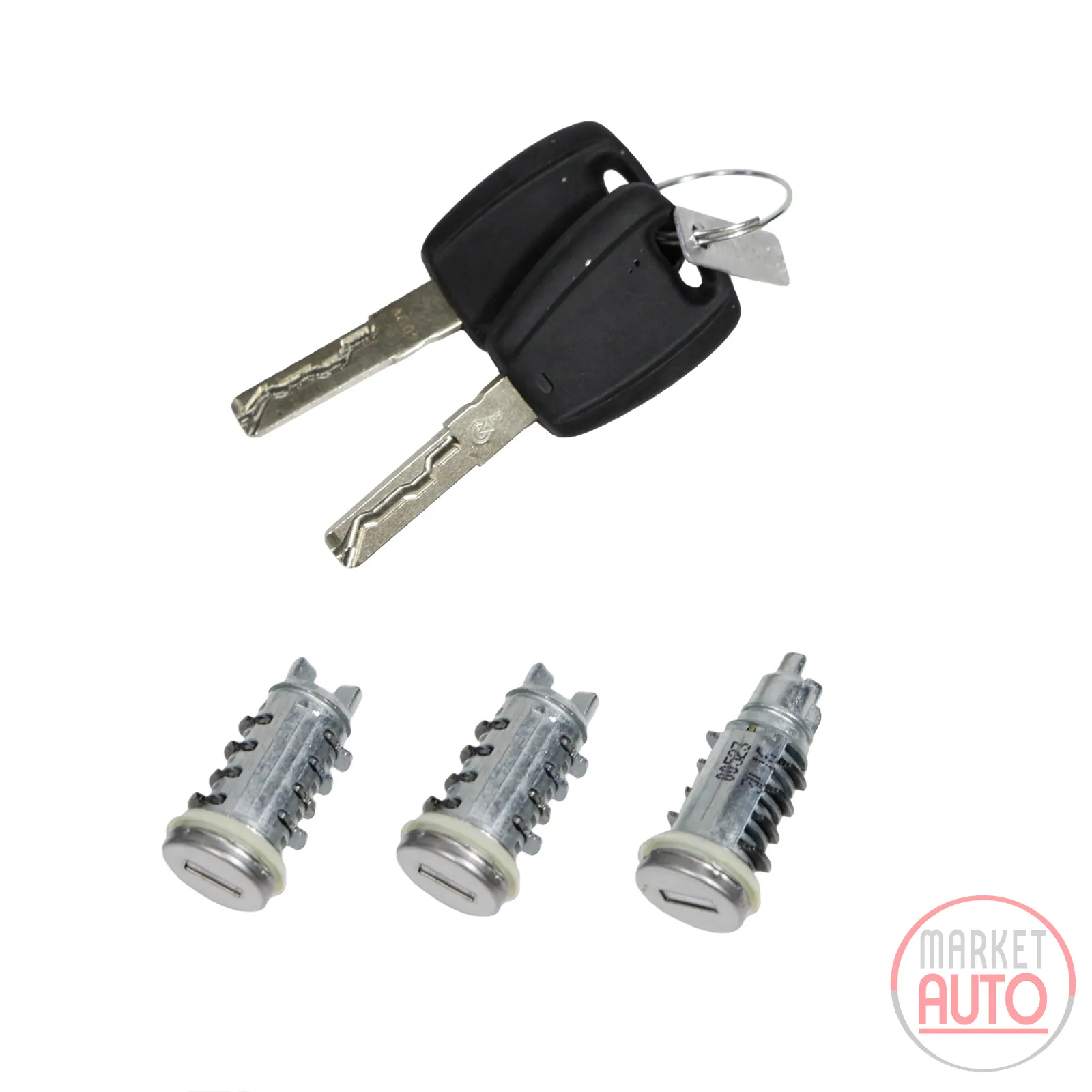 Lock cylinder set 3-piece