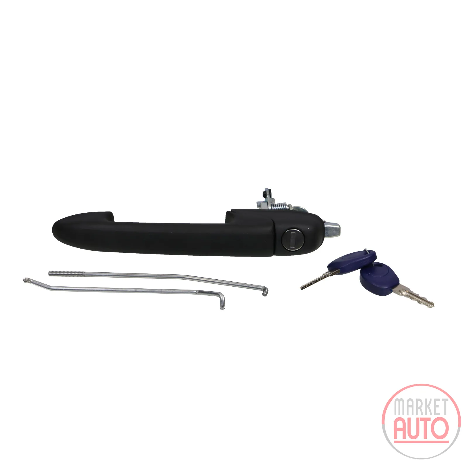 Door handle front left with cylinder