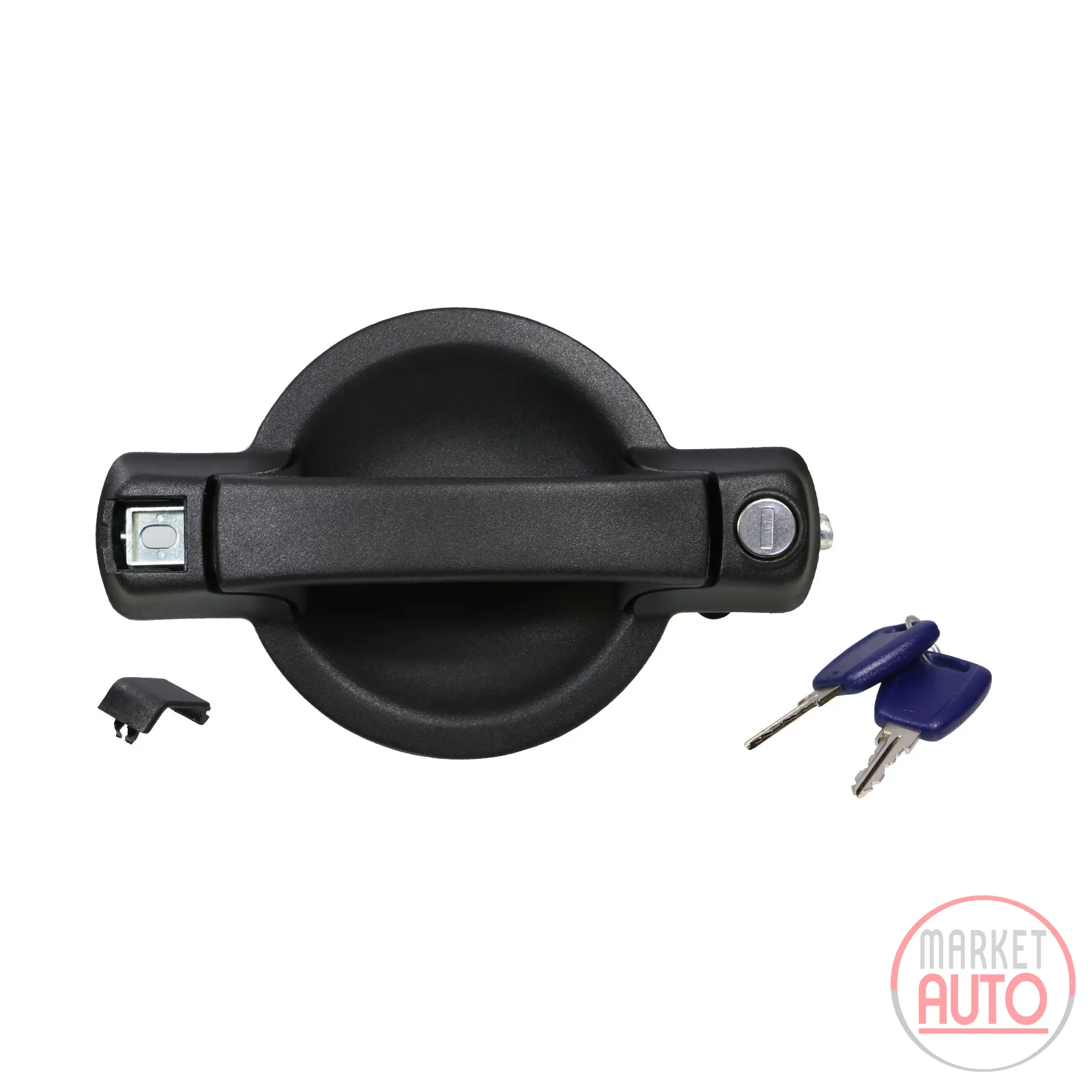 Door handle/sliding right with lock+key