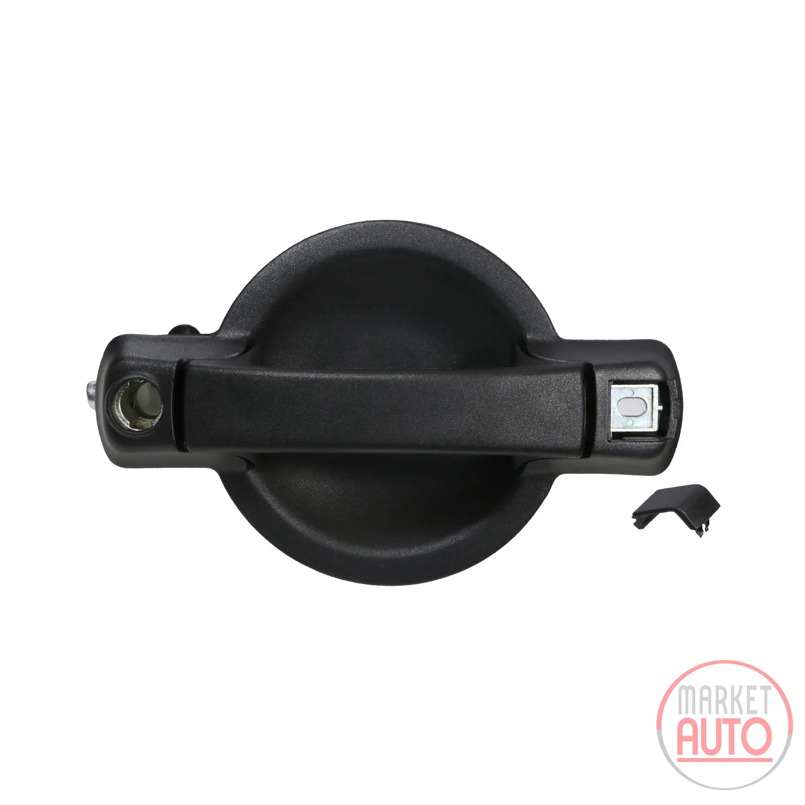 Door handle/sliding right without locking cylinder