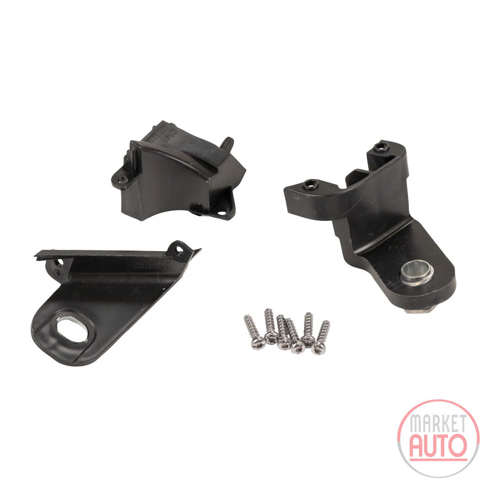 Mounting kit for the right headlight