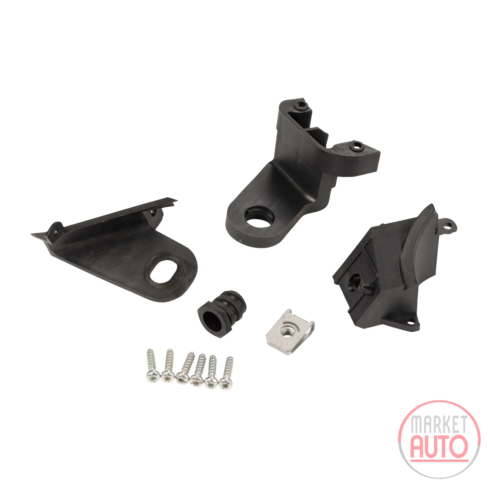 Mounting kit for the left headlight
