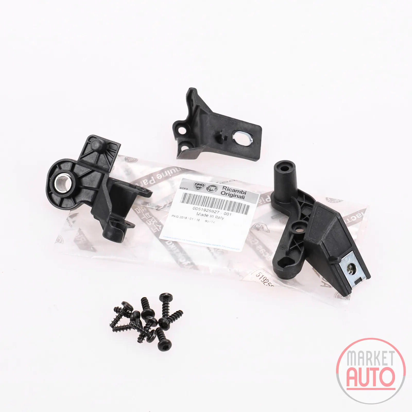 Mounting kit for the right headlight