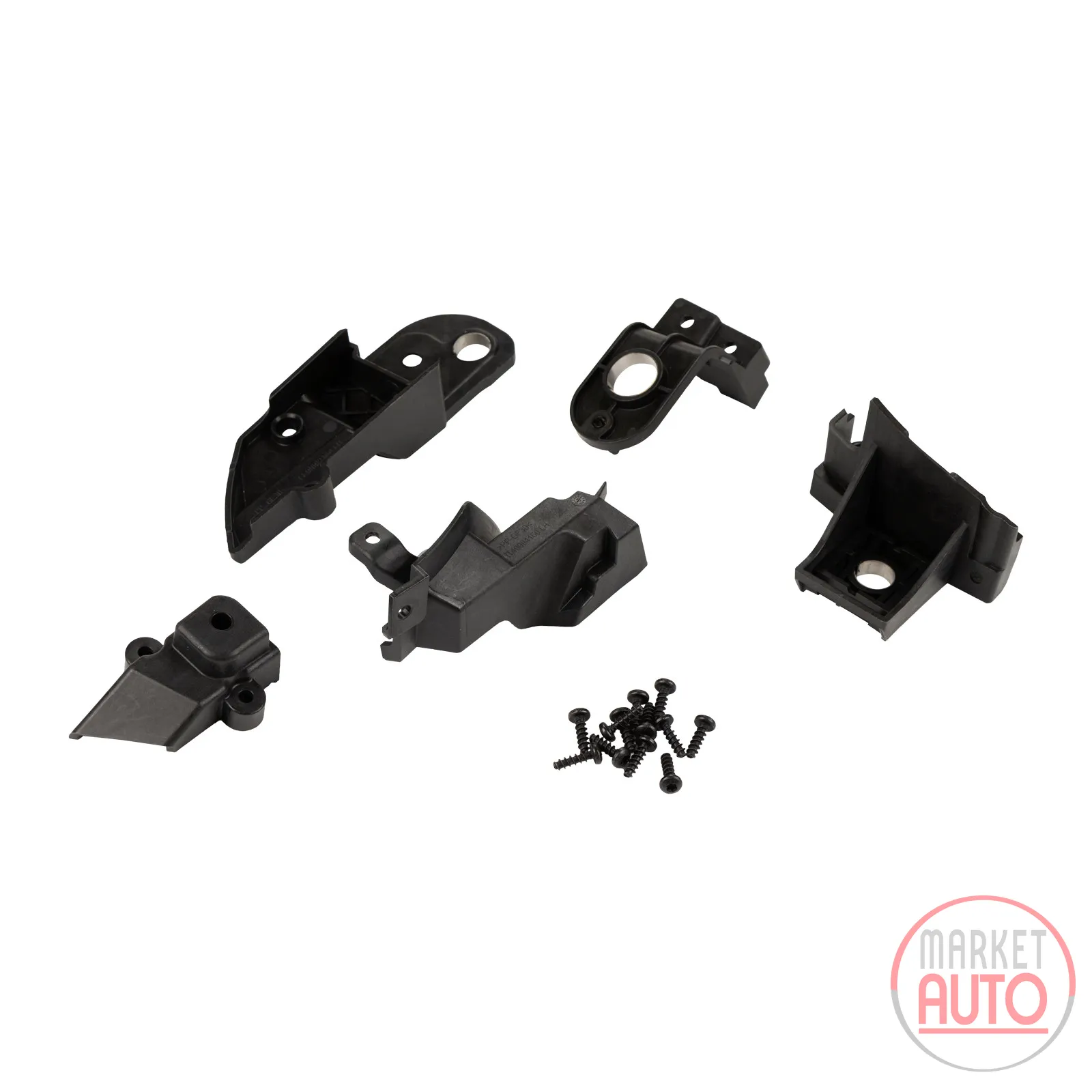 Mounting kit for the left headlight