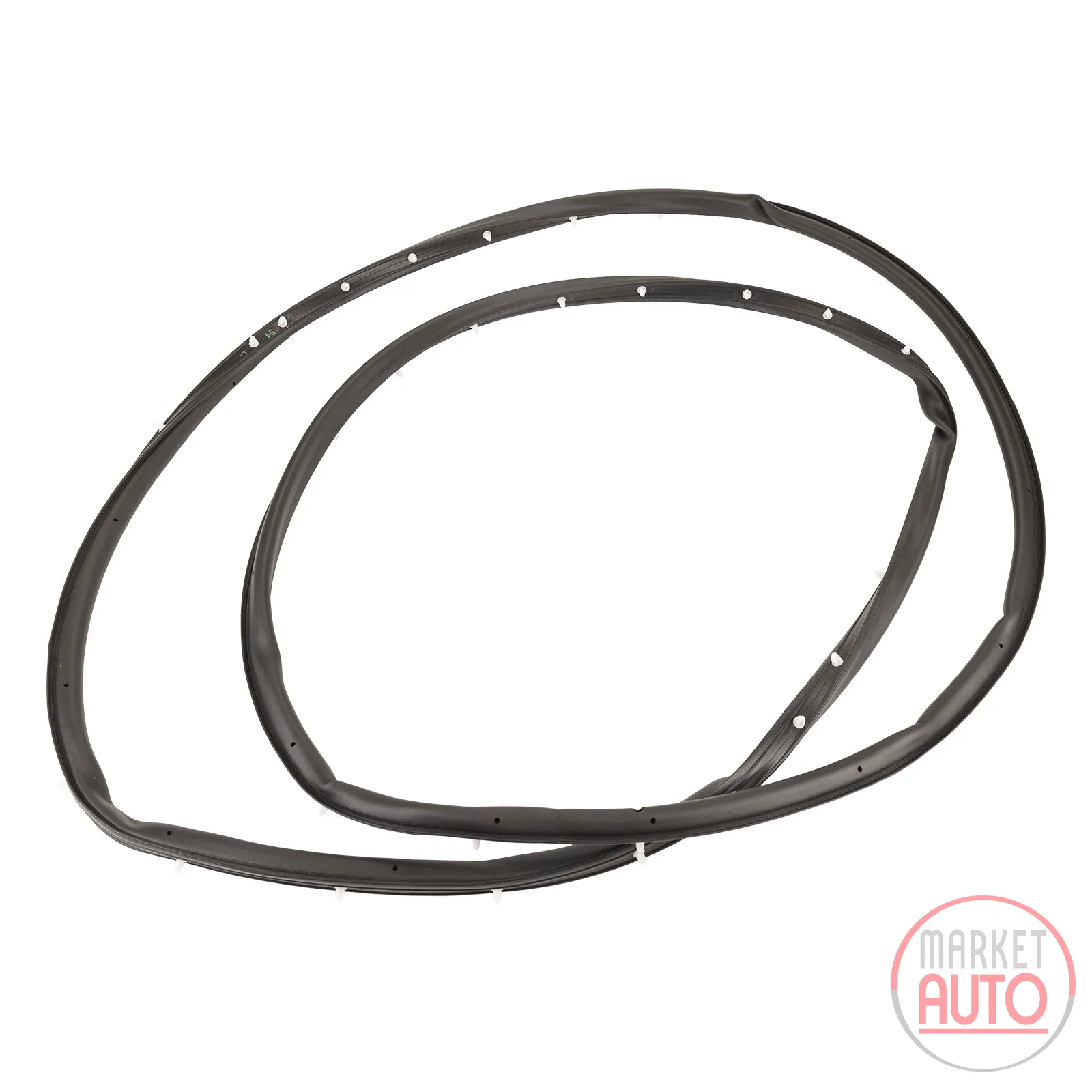 Profile rubber door seal rear left