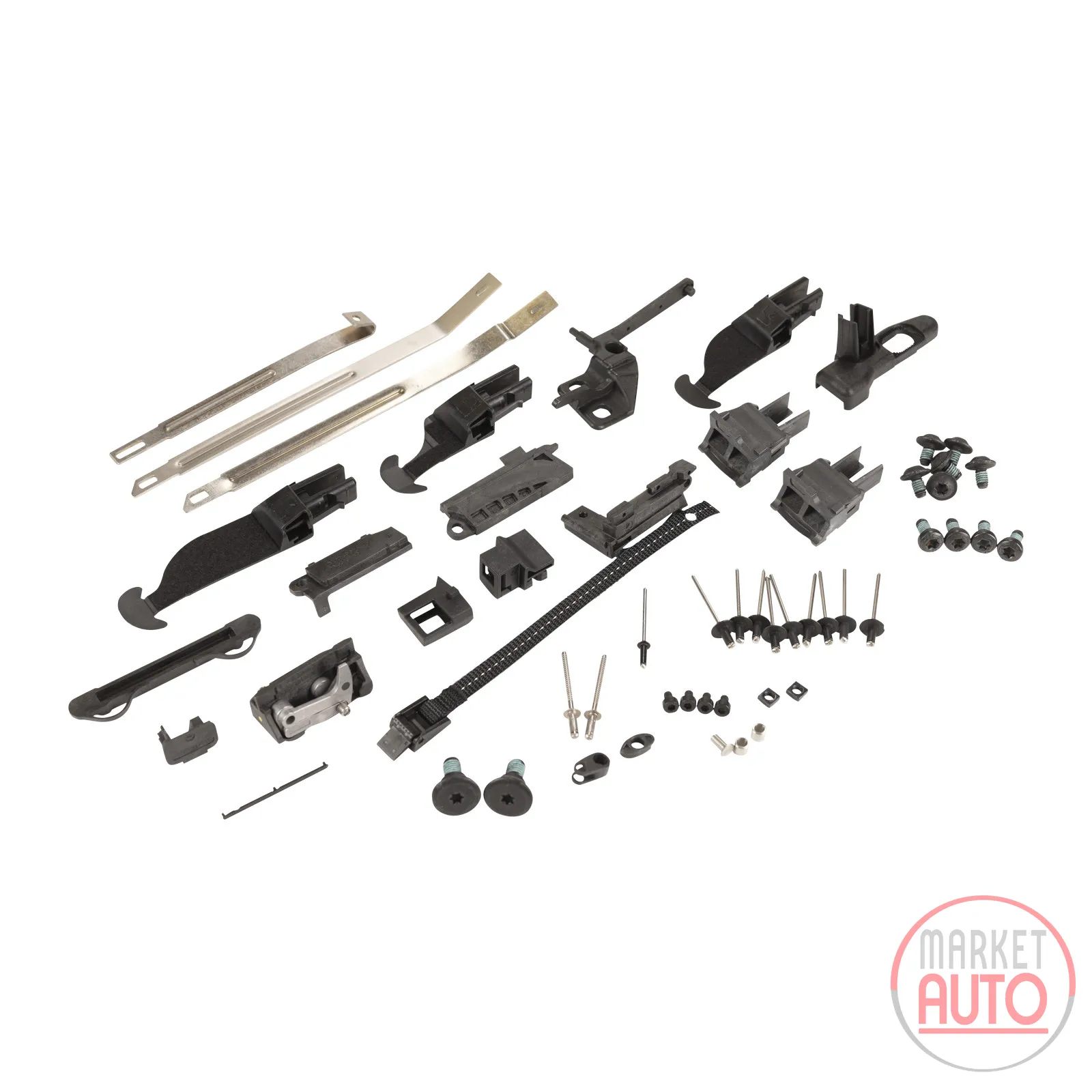 Device for convertible top left guide