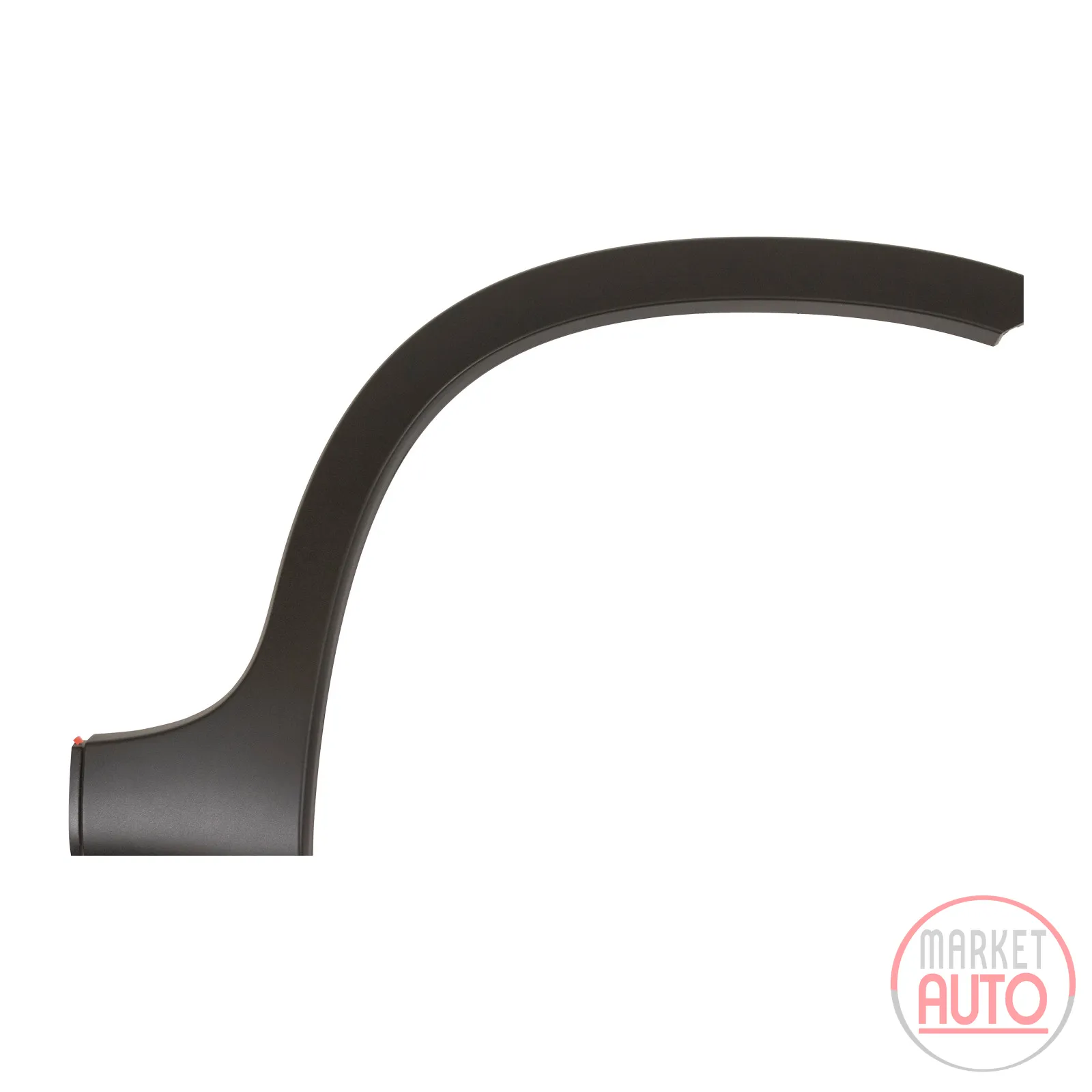 Trim strip on the left rear headlamp gel
