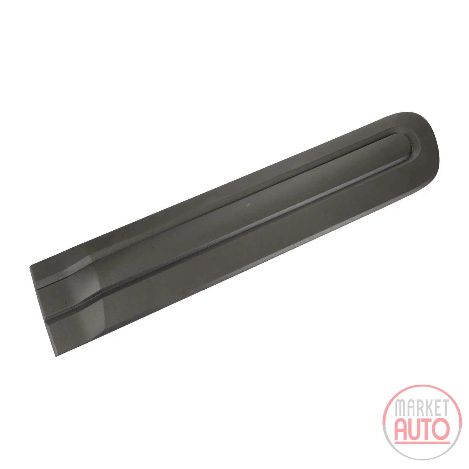 Decorative strip on the side of the rear left door