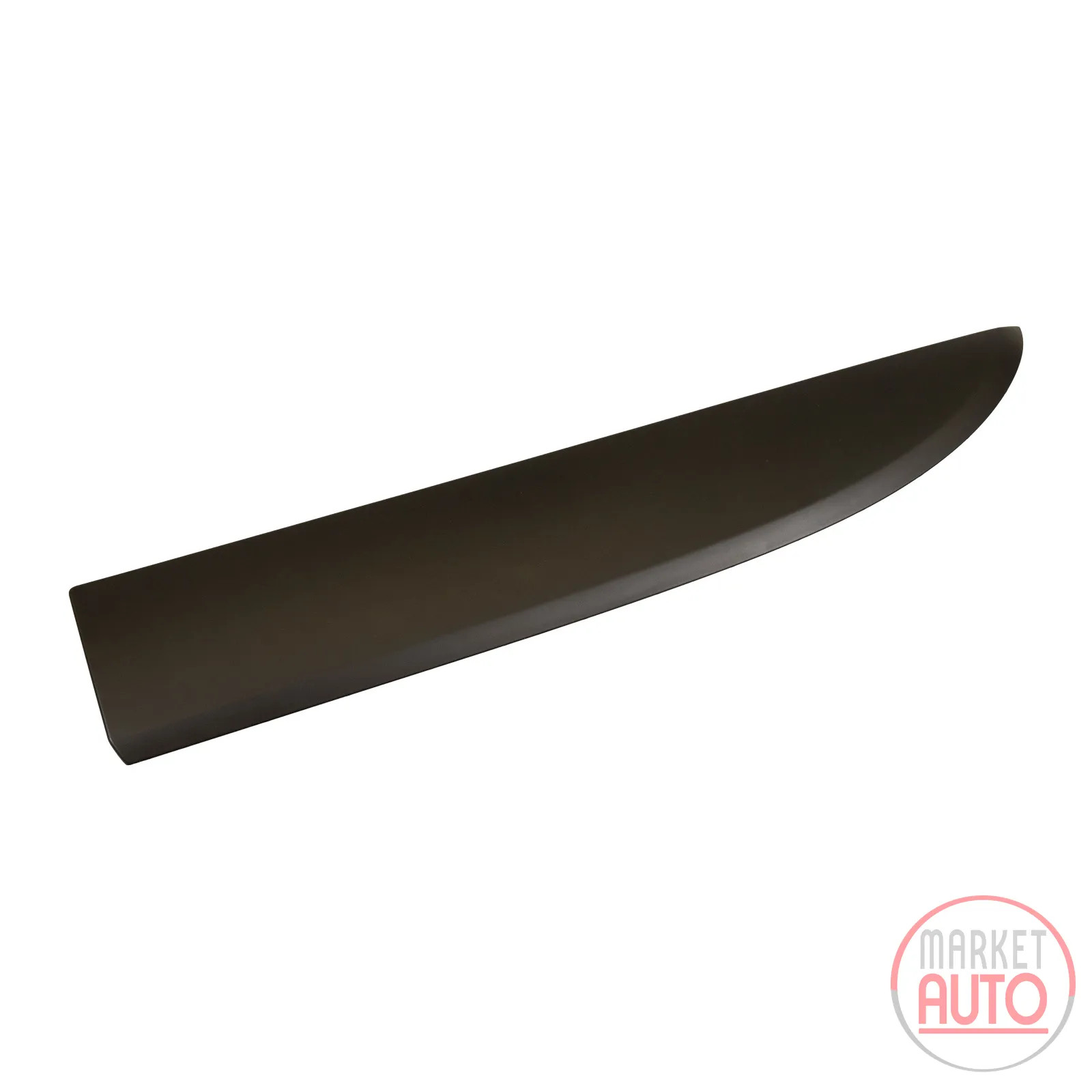 Trim strip front under the door black left