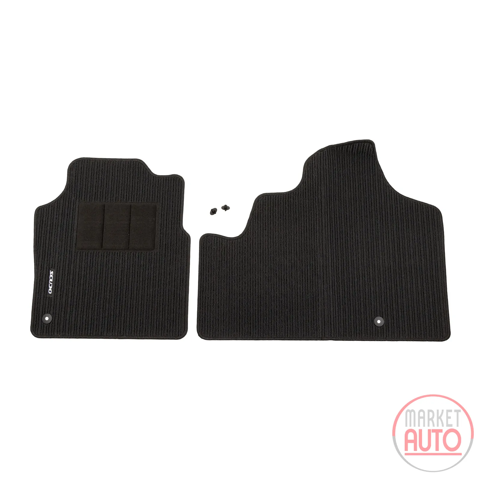 Velour front floor mat set