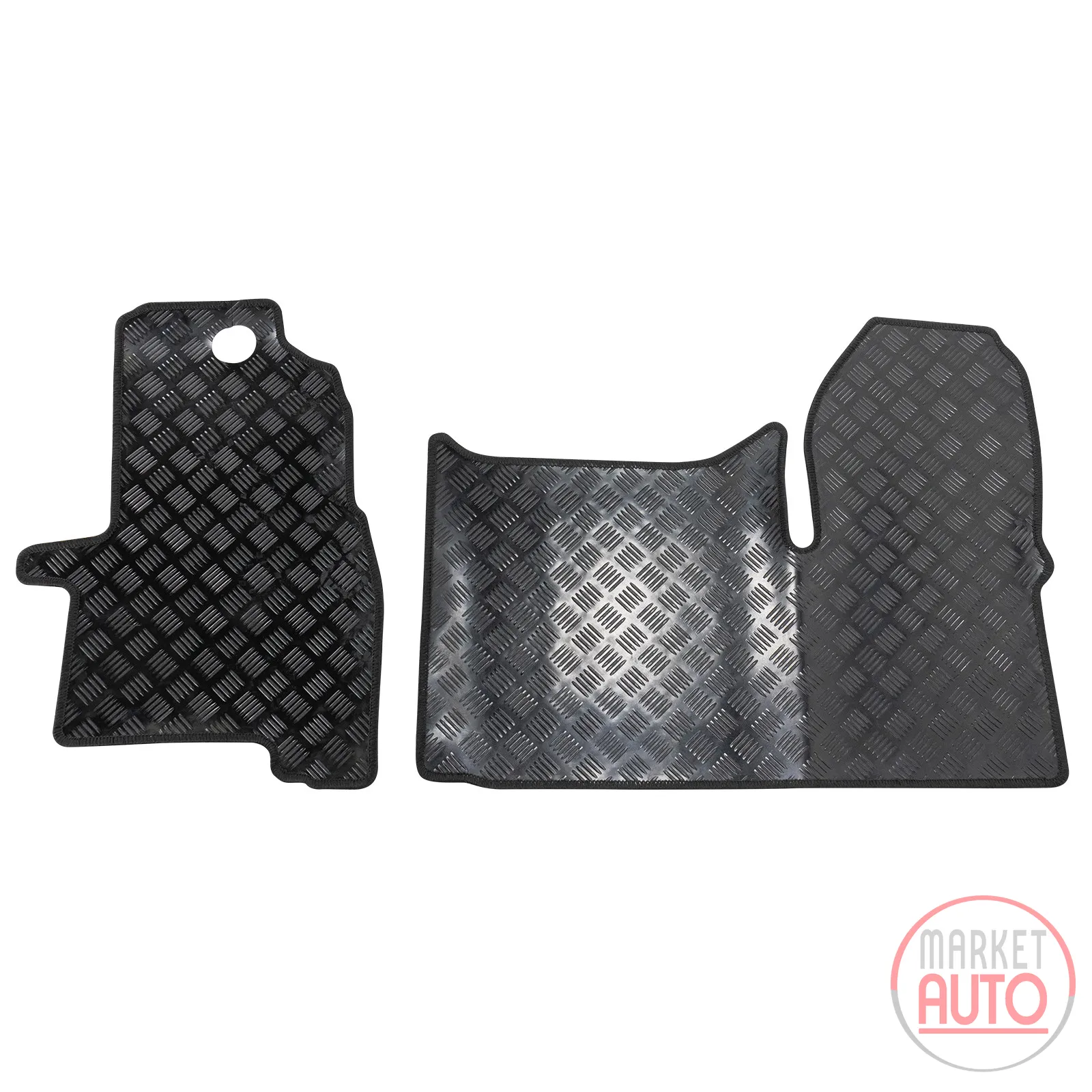 Foot mat set rubber VL+VR+MT divided