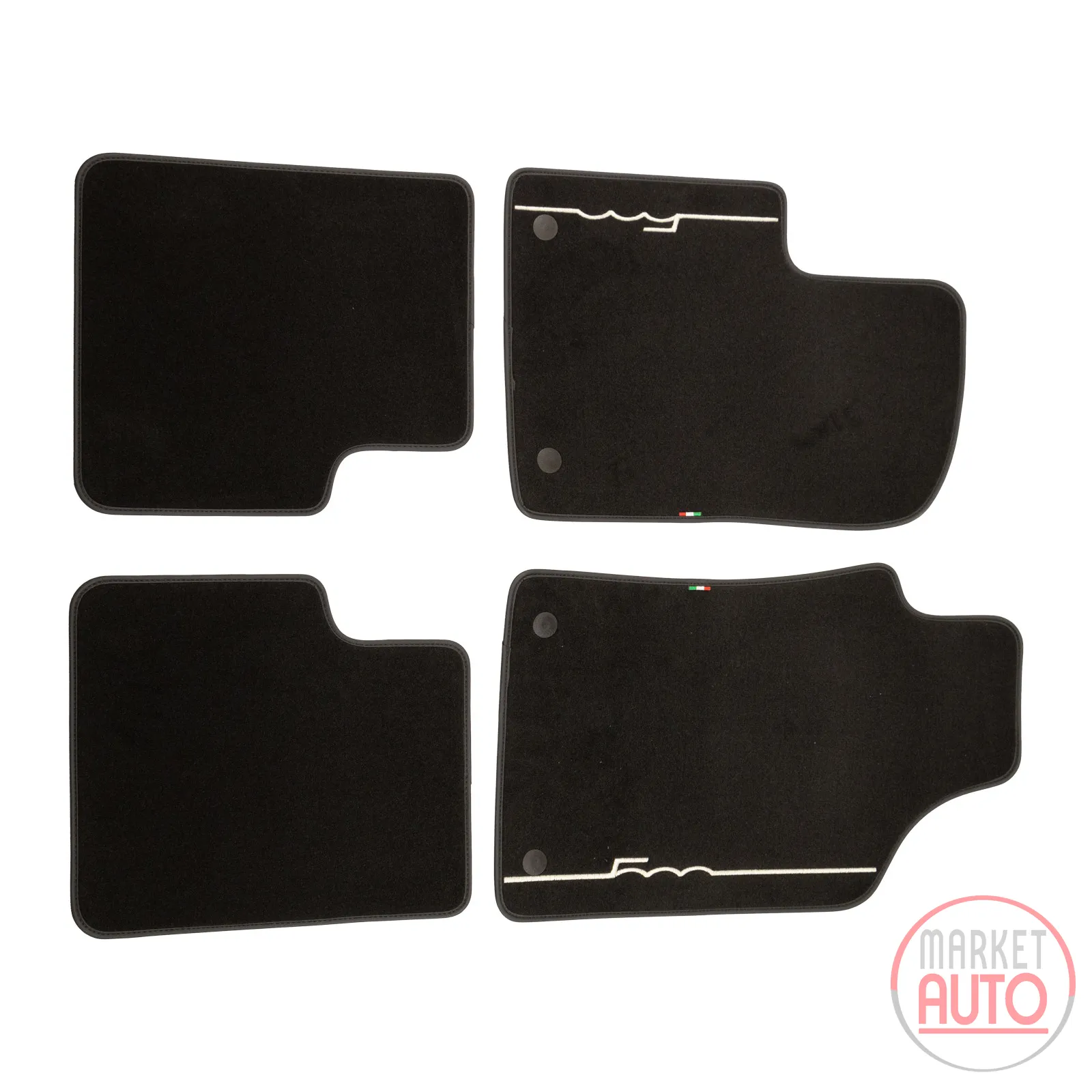 Floor mats 4-pack velour set with 500 logo
