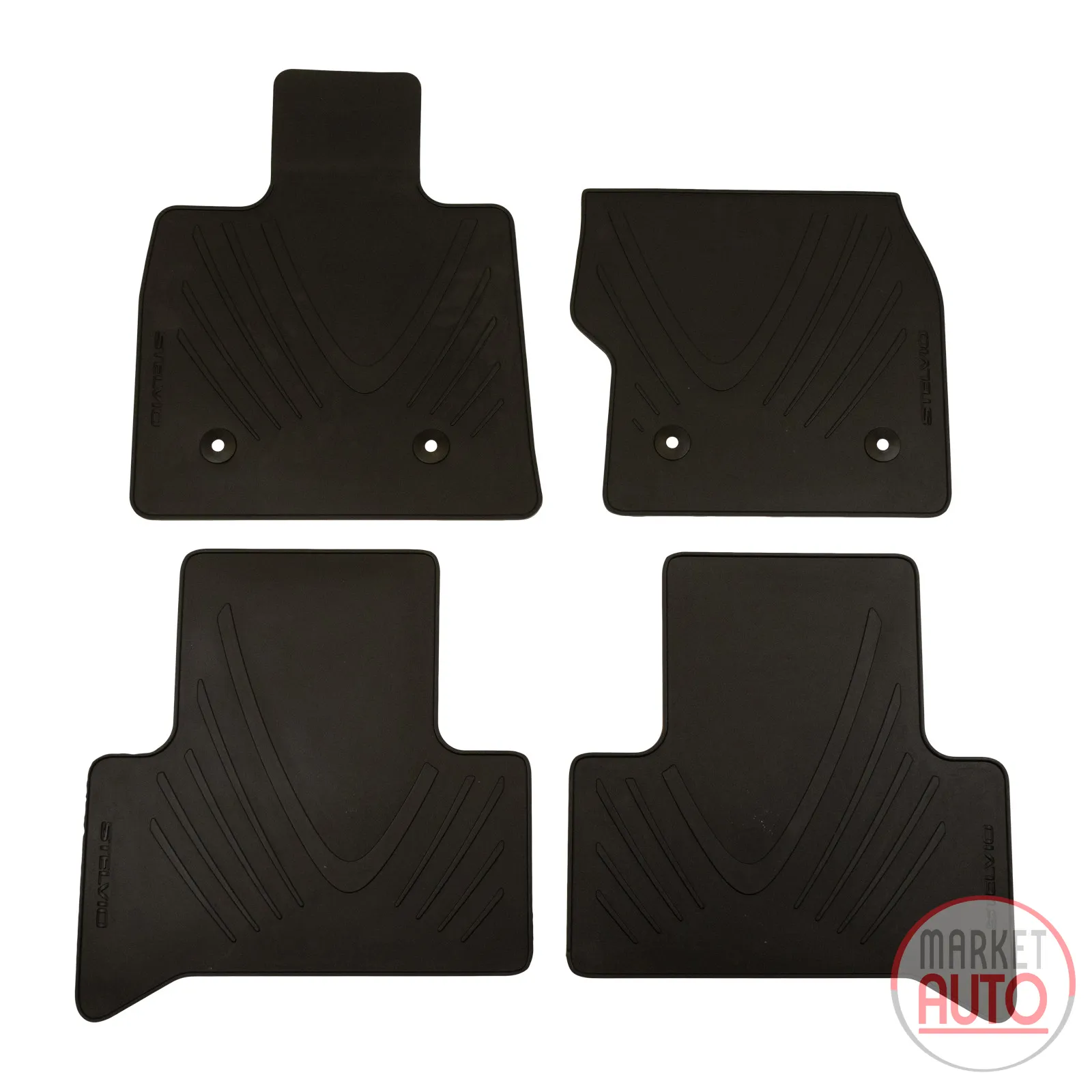 Foot mat set of 4 made of rubber