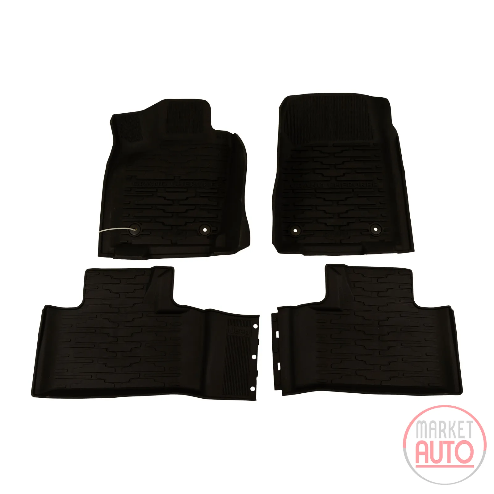 Foot mat set 3-piece rubber
