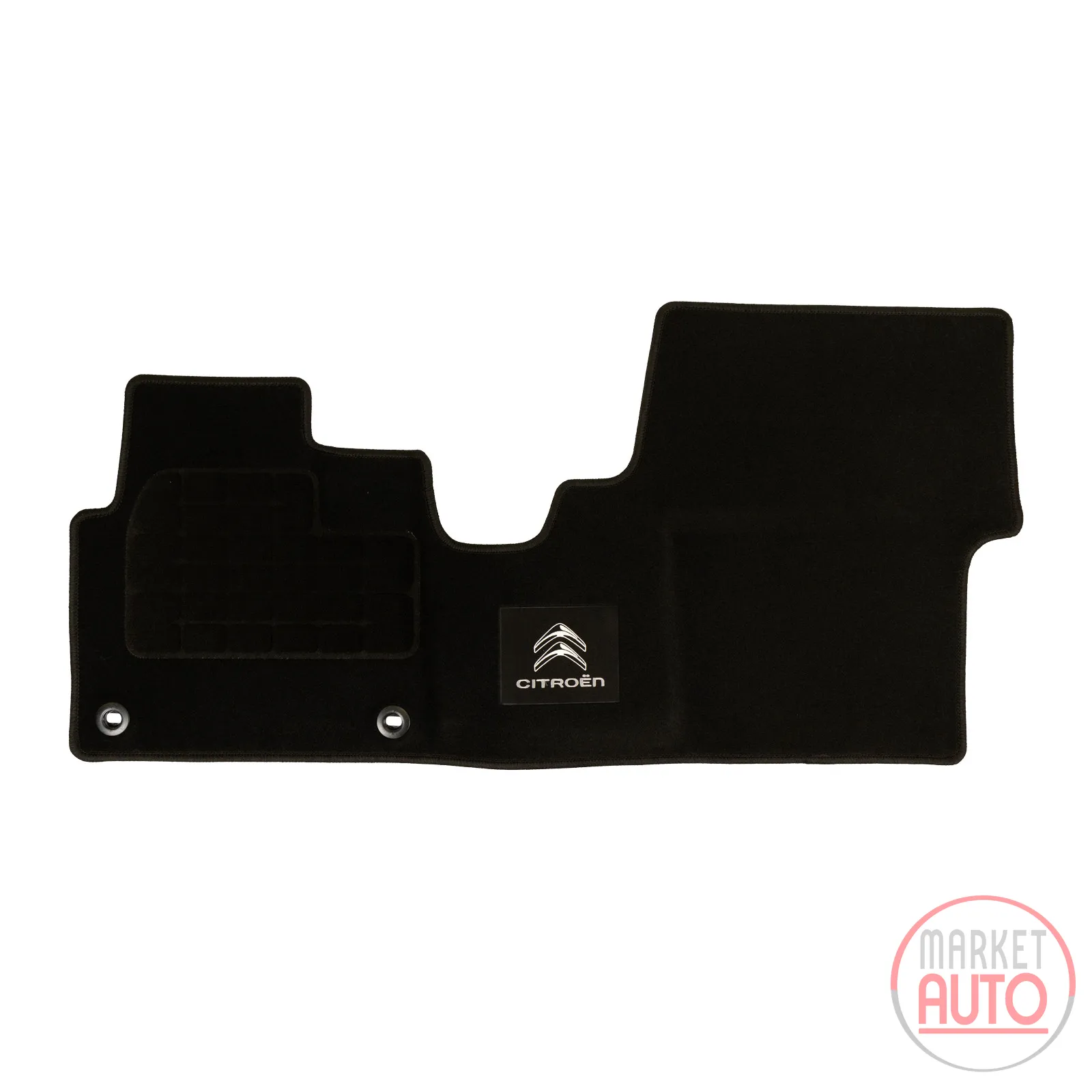 Foot mat front one-piece black