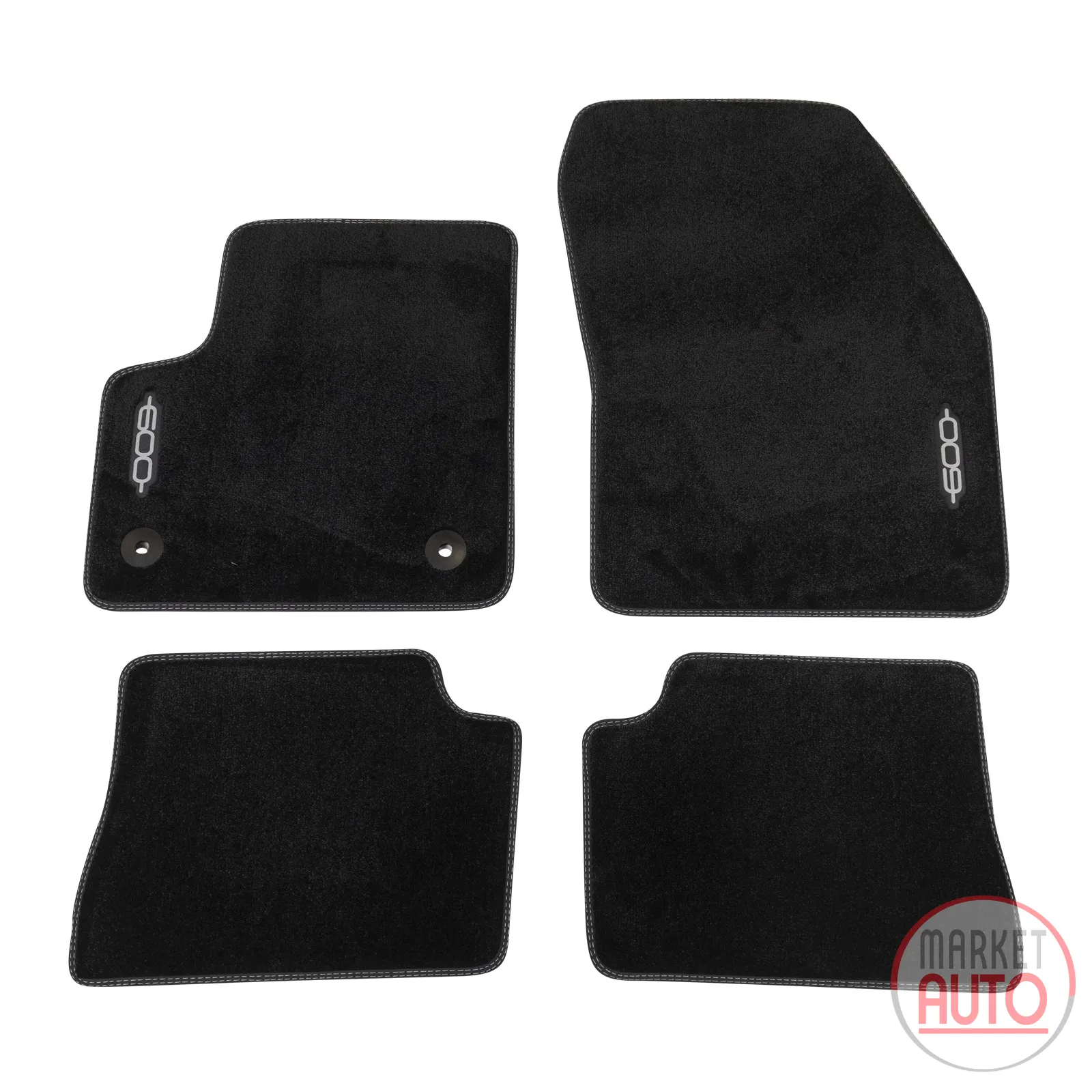 Foot mat set of 4 velour