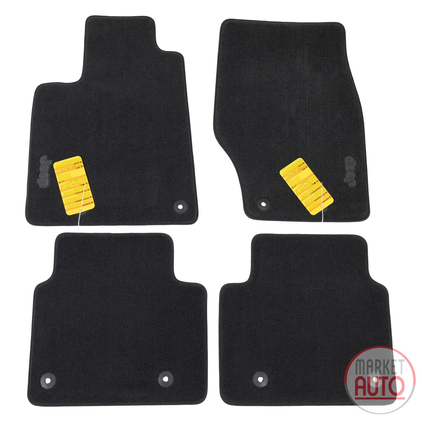 Rubber floor mat set of 4
