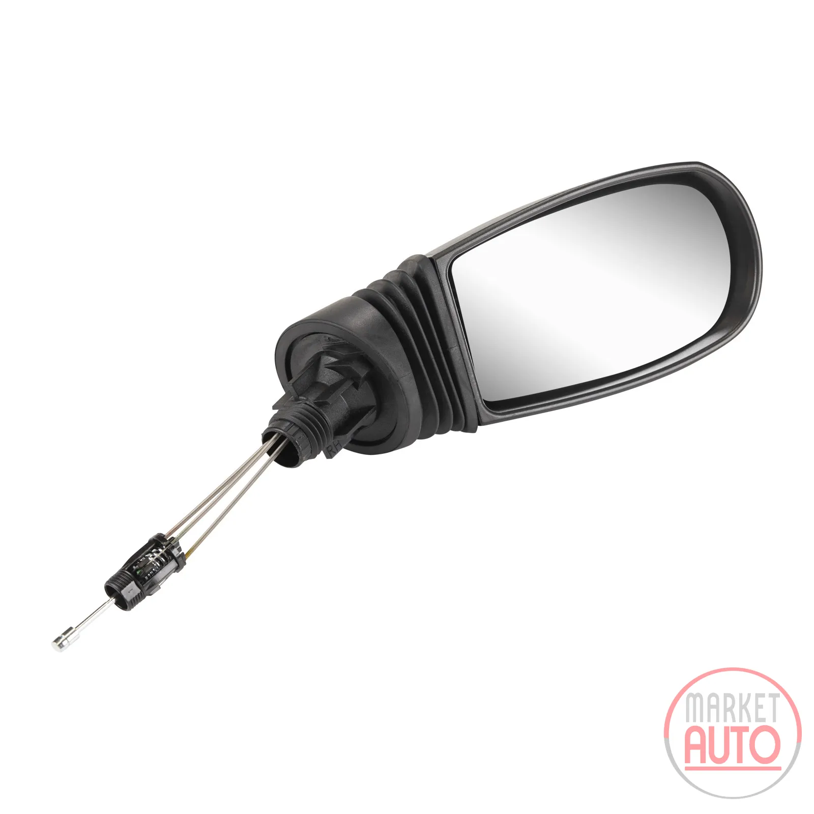 Right exterior mirror, internally adjustable