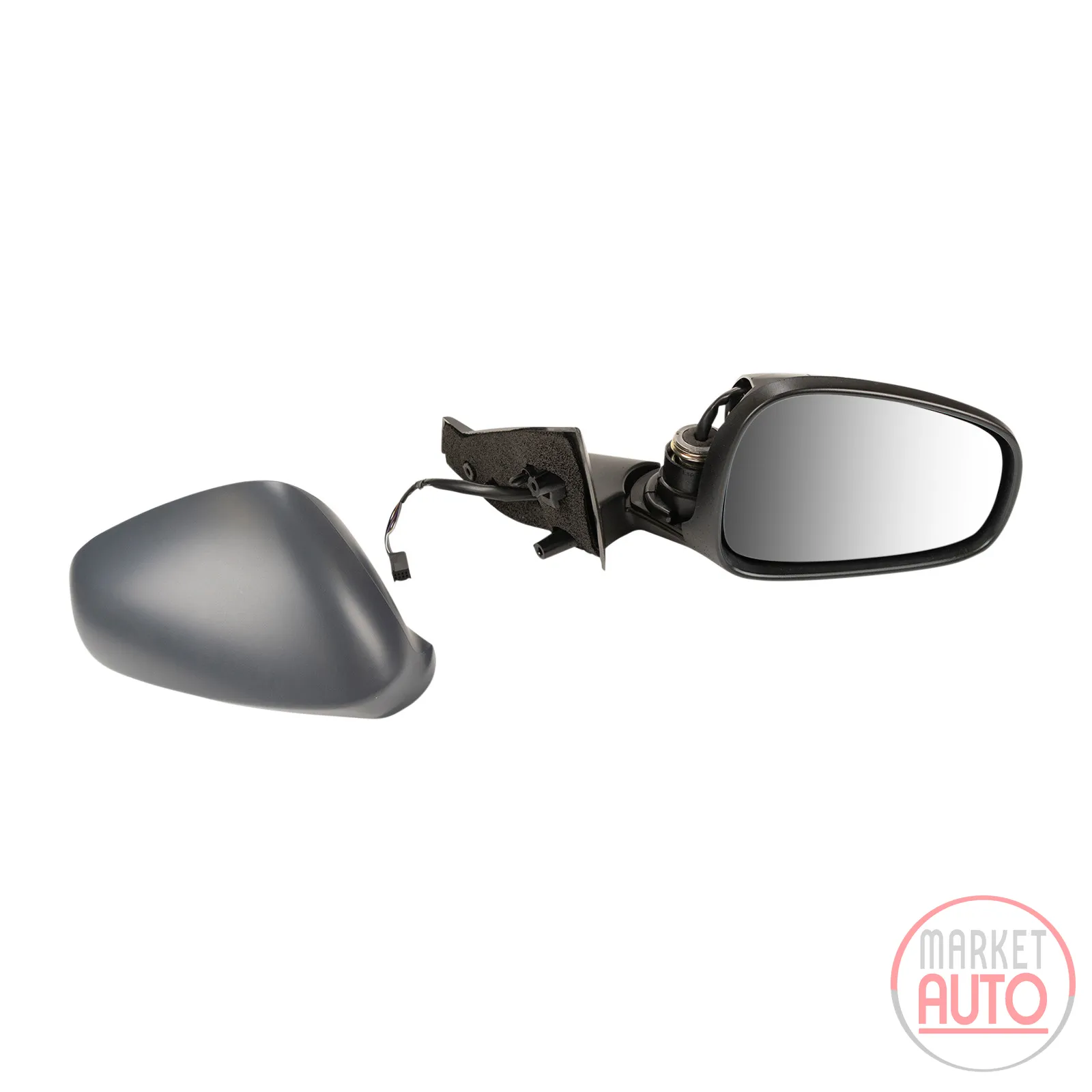 Right exterior mirror electrically heated