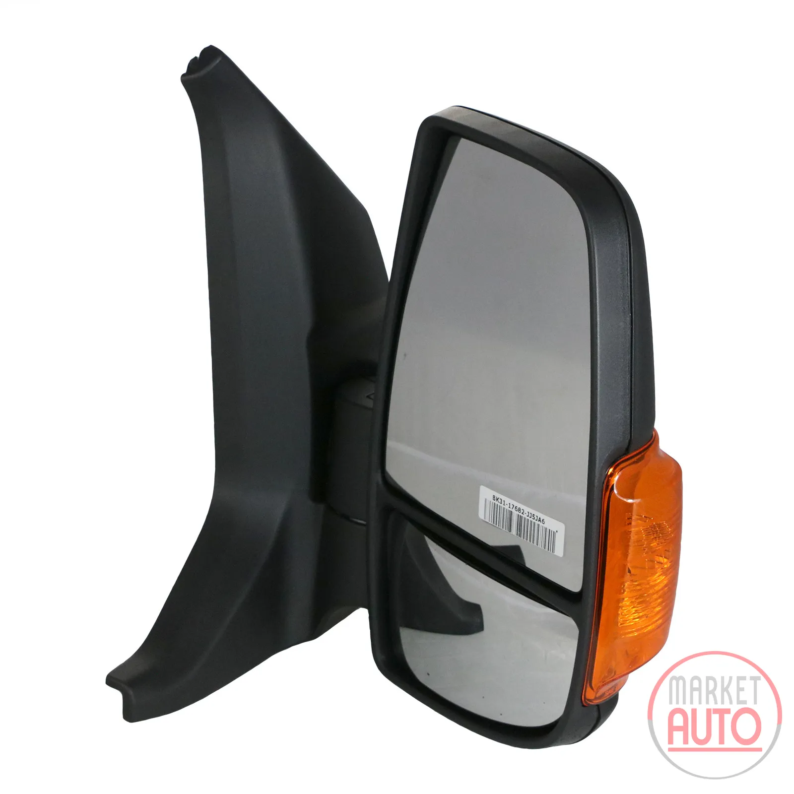 Right exterior mirror manually adjustable