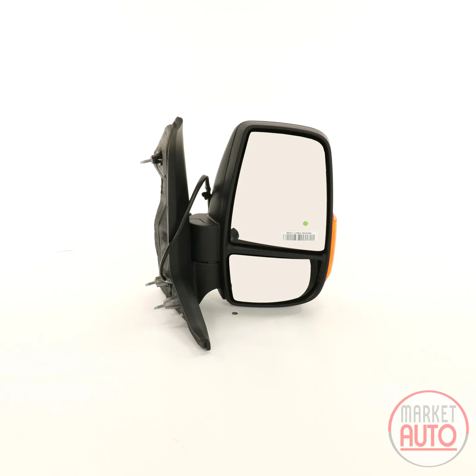 Right exterior mirror electrically adjustable