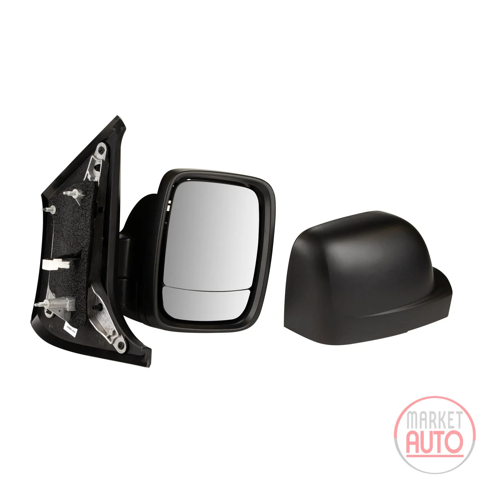wing mirror complete short right manual black