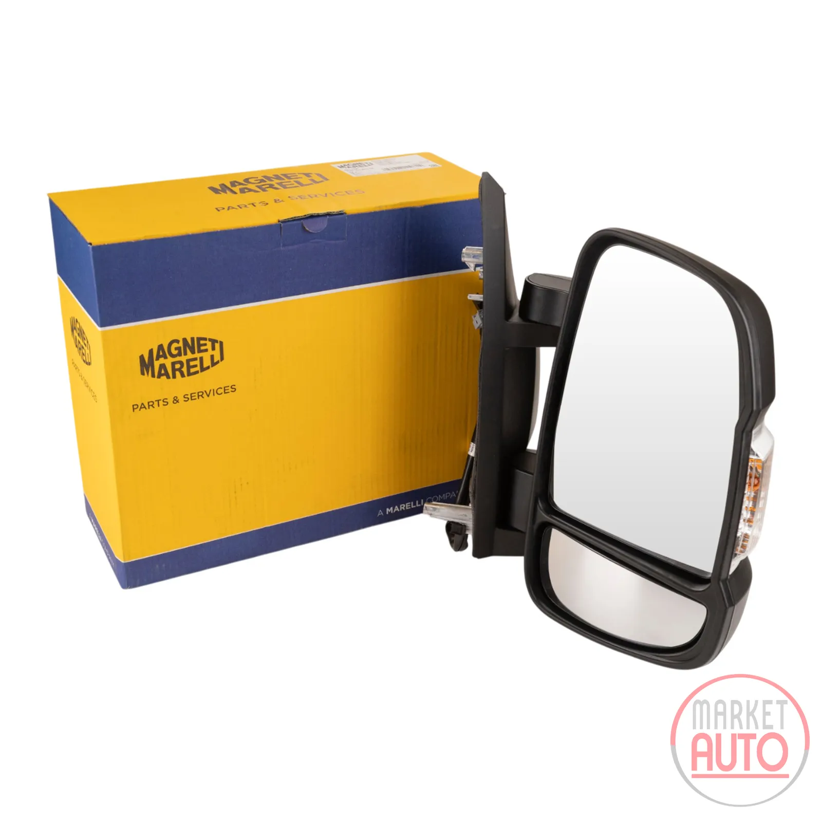 wing mirror right electrically adjustable folding 16W short mirror arm