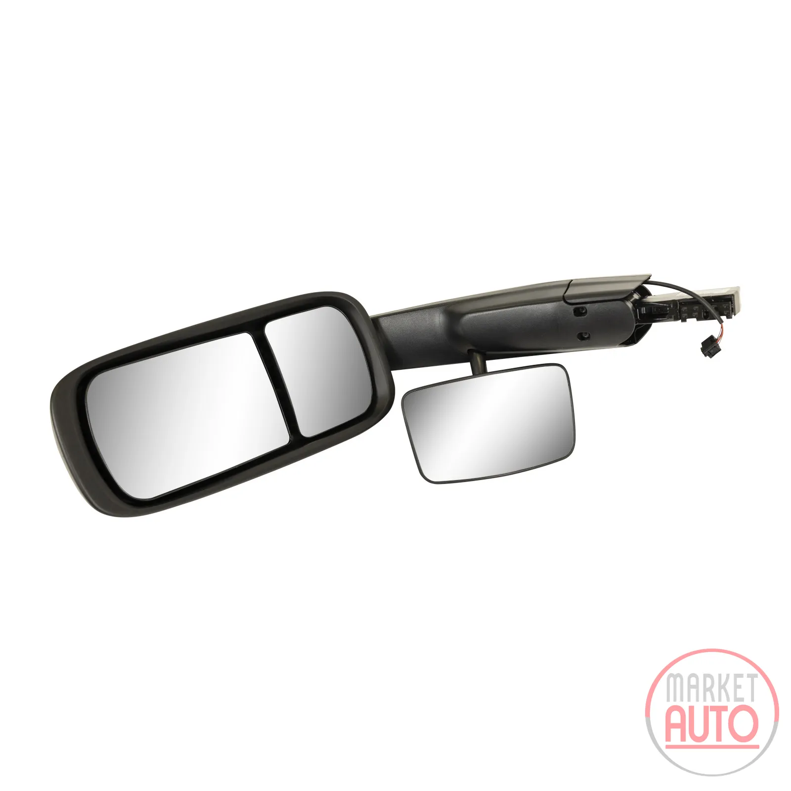 wing mirror hanging right, electrically adjustable, wide-angle mirror, heated