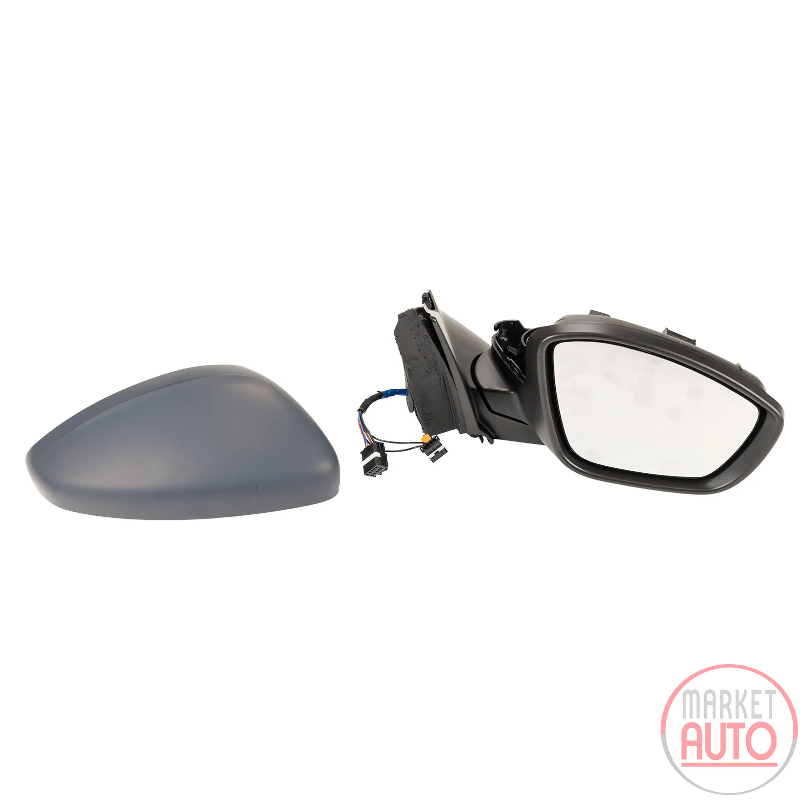 Right exterior mirror manually foldable