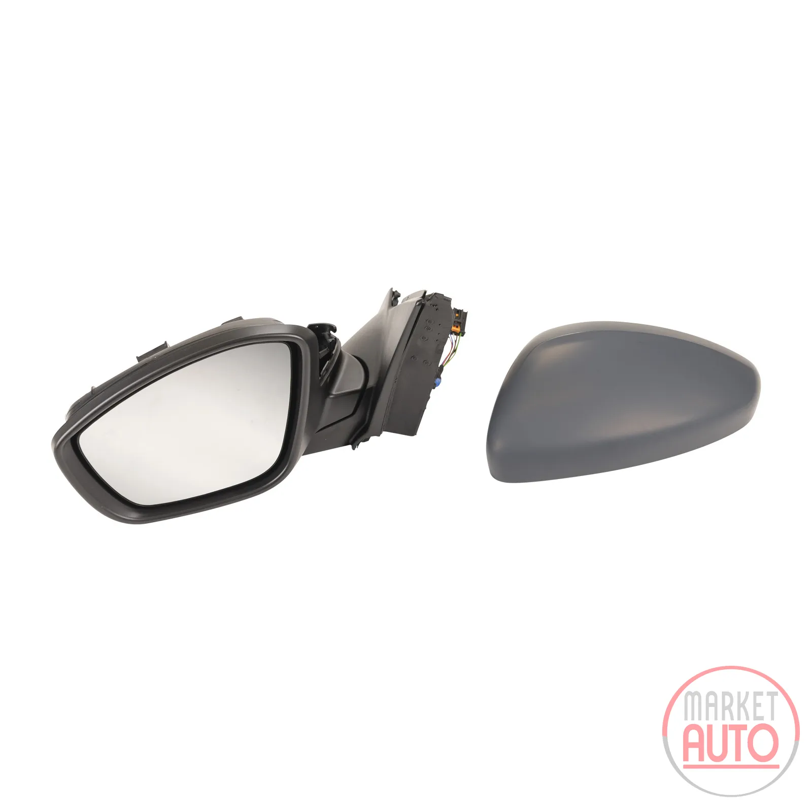 Left exterior mirror manually foldable
