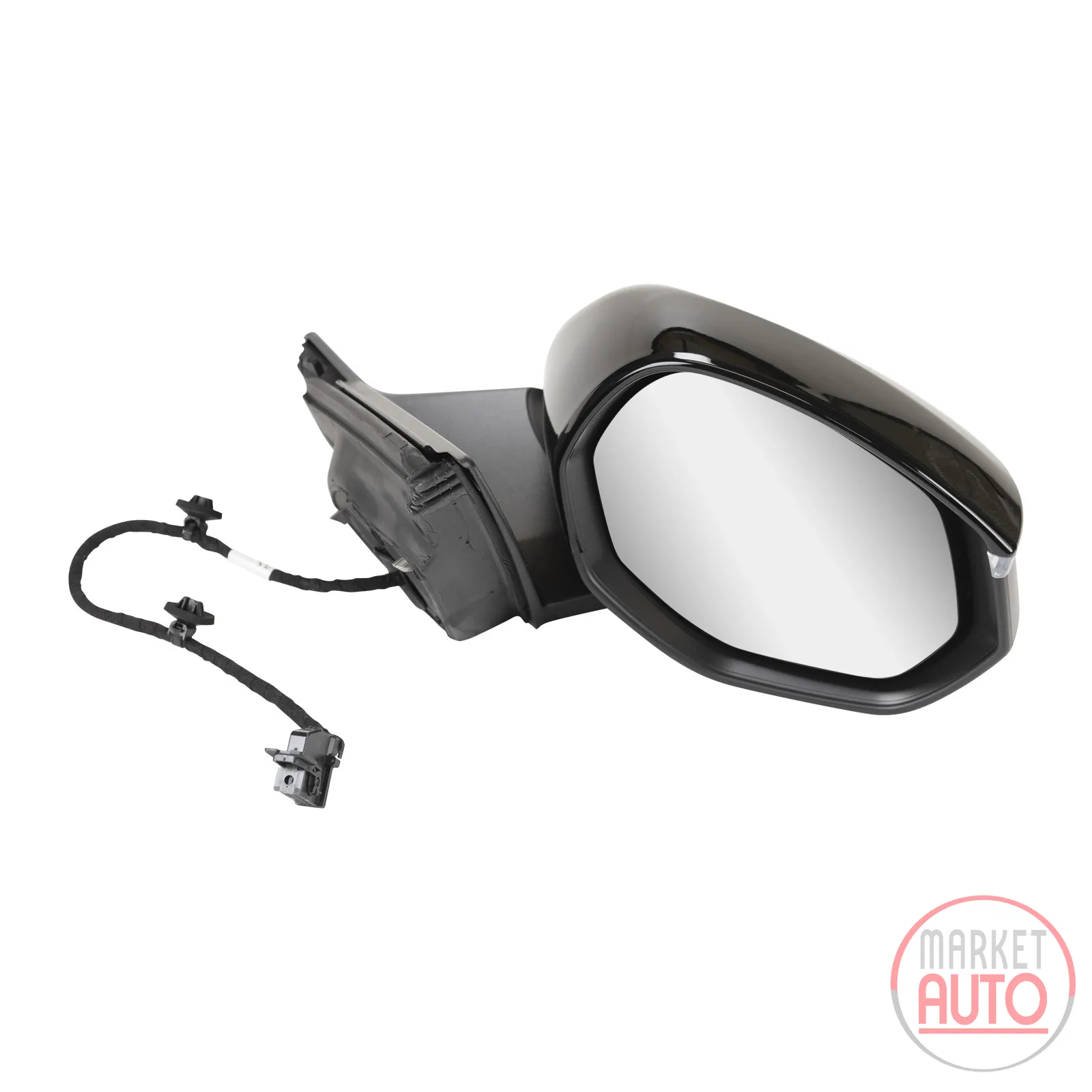 Right exterior mirror manually foldable