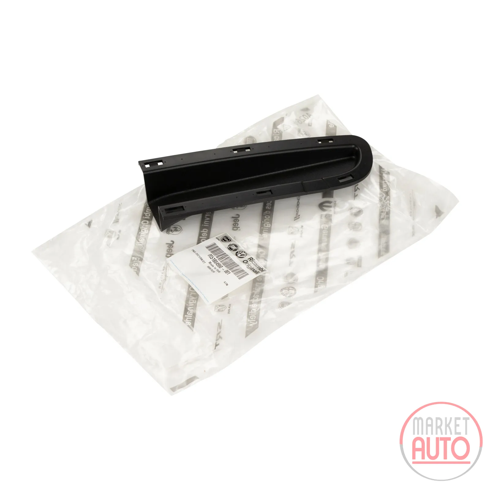 Cover at the top of the front bumper