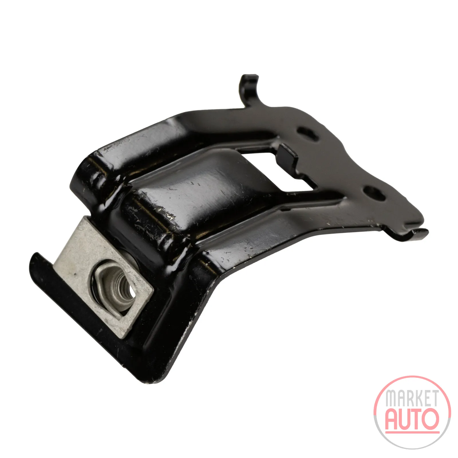 Holder for the rear bumper in the middle