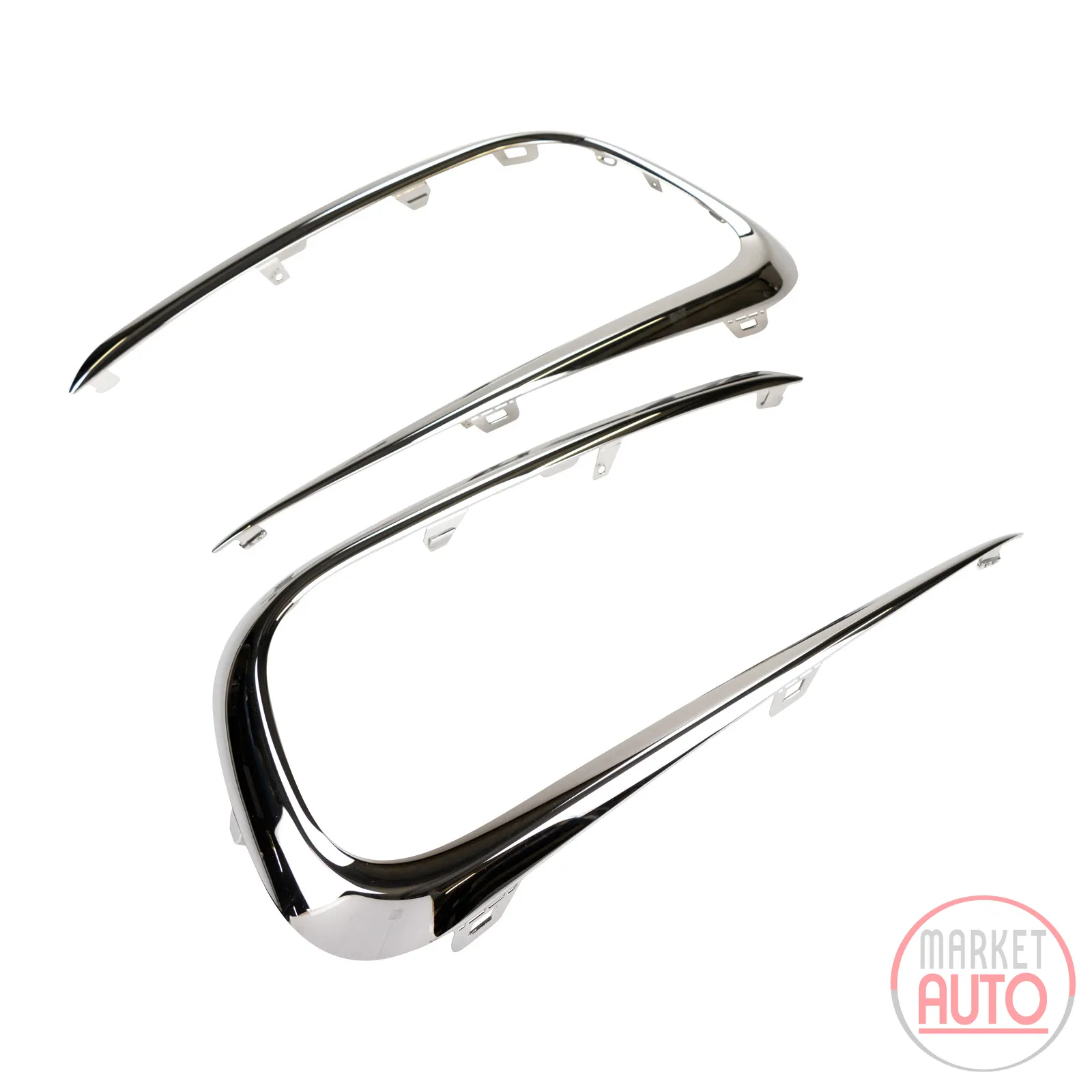 Chrome strips for fog light frame PSA OE (1617537680)